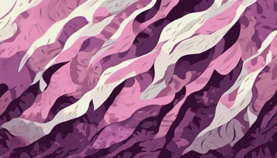 Abstract Wavy Pattern in Shades of Purple and Pink
