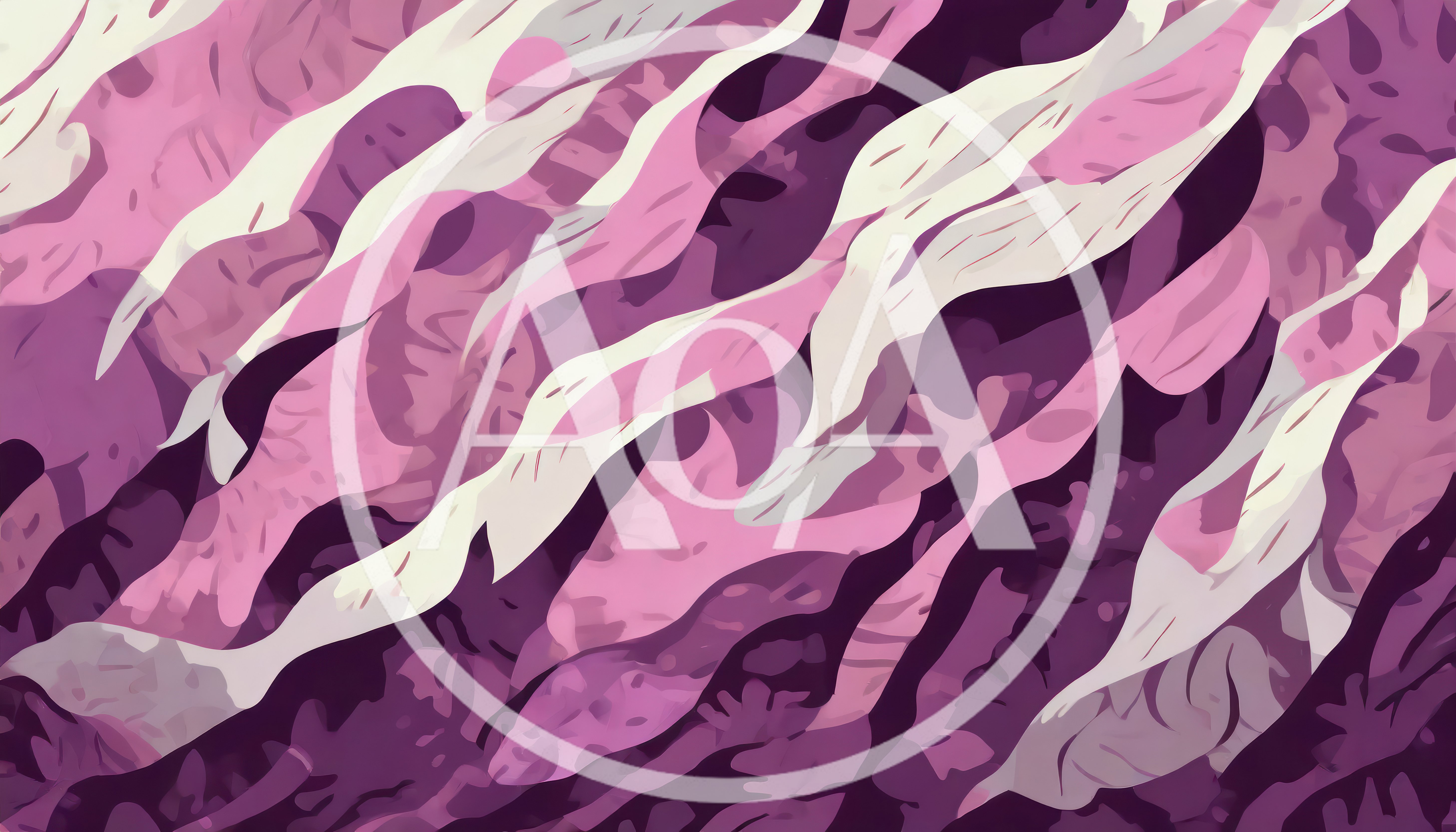 Abstract Wavy Pattern in Shades of Purple and Pink