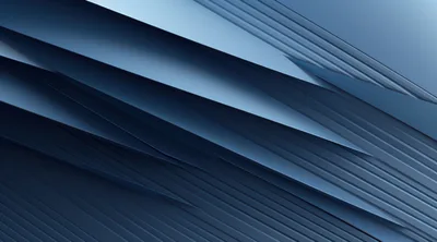 Abstract Blue Geometric Layers With Parallel Lines