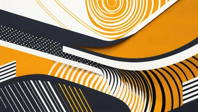 Abstract Geometric Motion Graphic With Swirling Lines