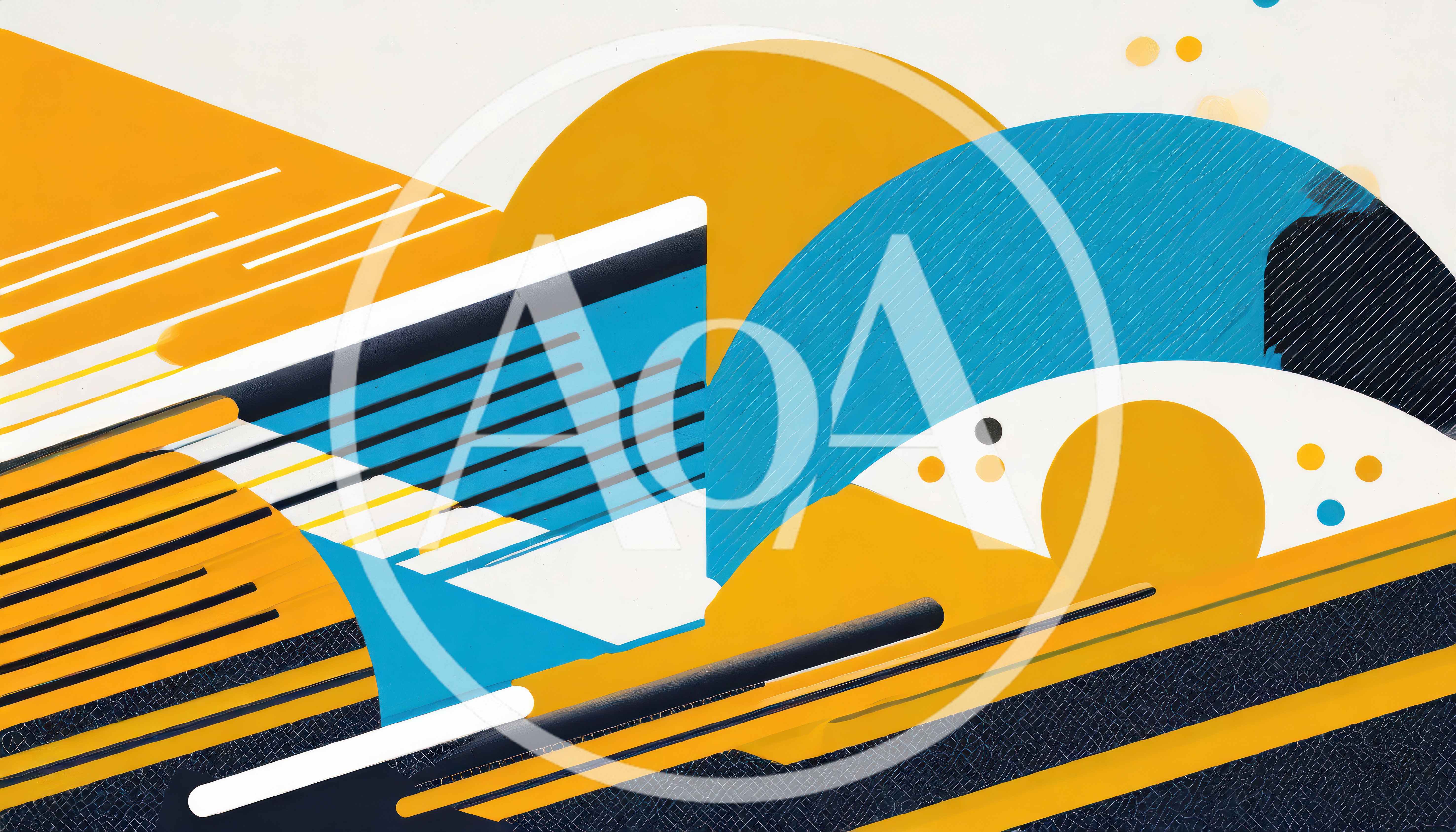 Abstract Geometric Motion Graphics With Vibrant Shapes