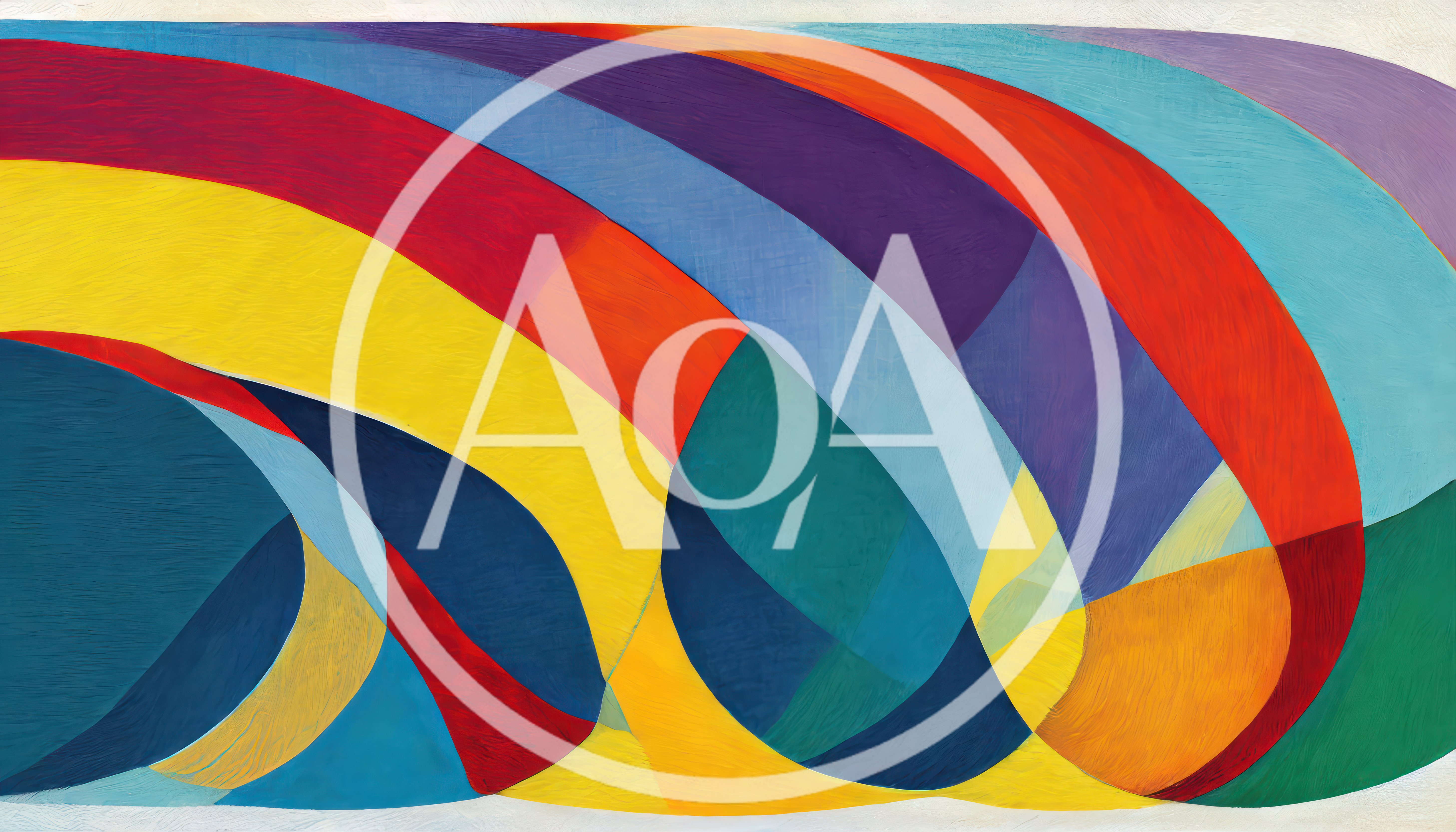 Abstract Colorful Curved Shapes Background