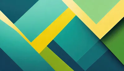 Abstract Geometric Background With Overlapping Colorful Shapes