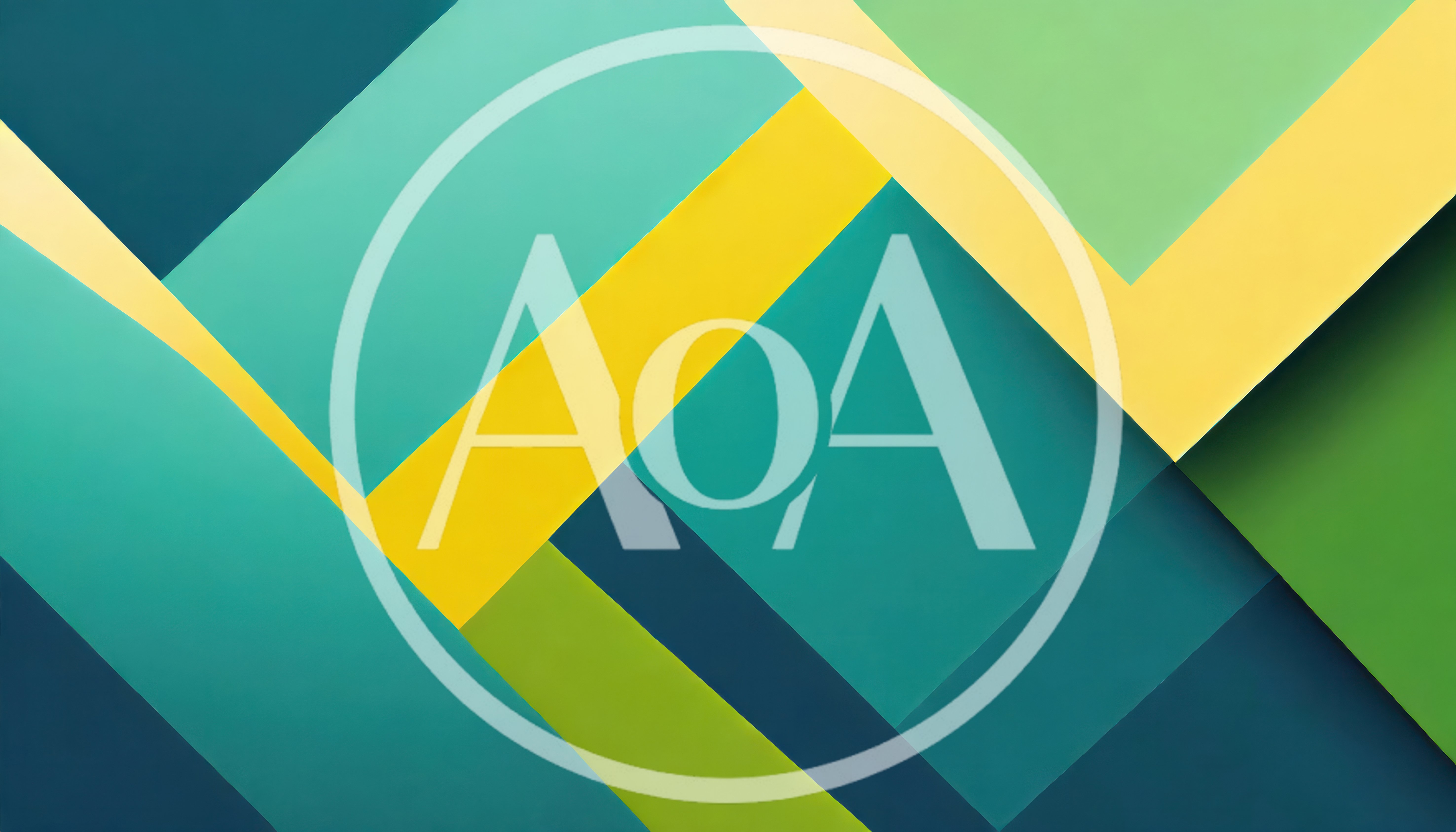 Abstract Geometric Background With Overlapping Colorful Shapes