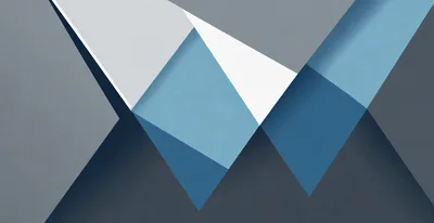 Abstract Geometric Background With Blue And Grey Triangles