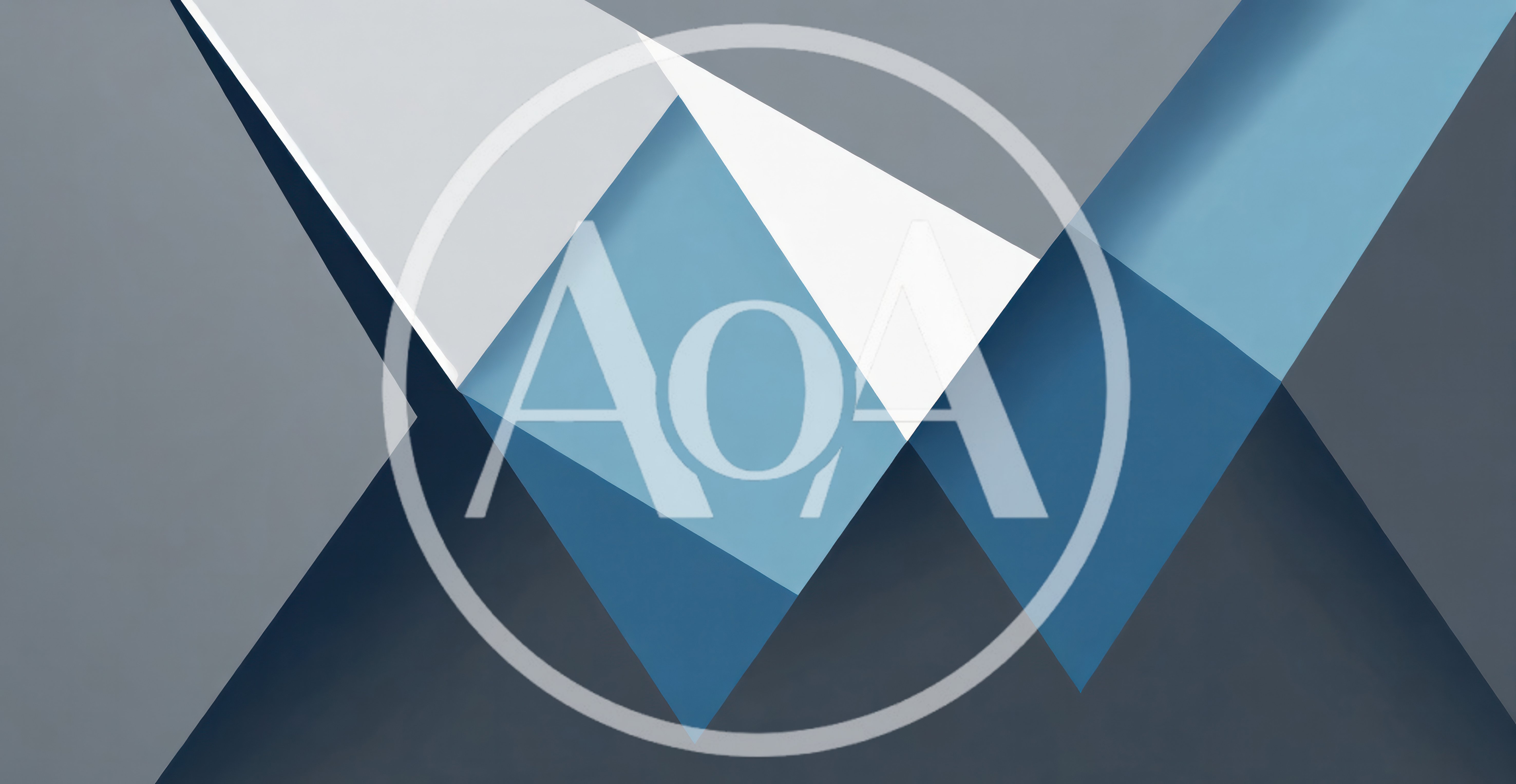 Abstract Geometric Background With Blue And Grey Triangles