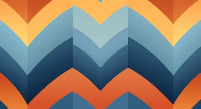 Abstract Chevron Pattern With Retro Color Palette