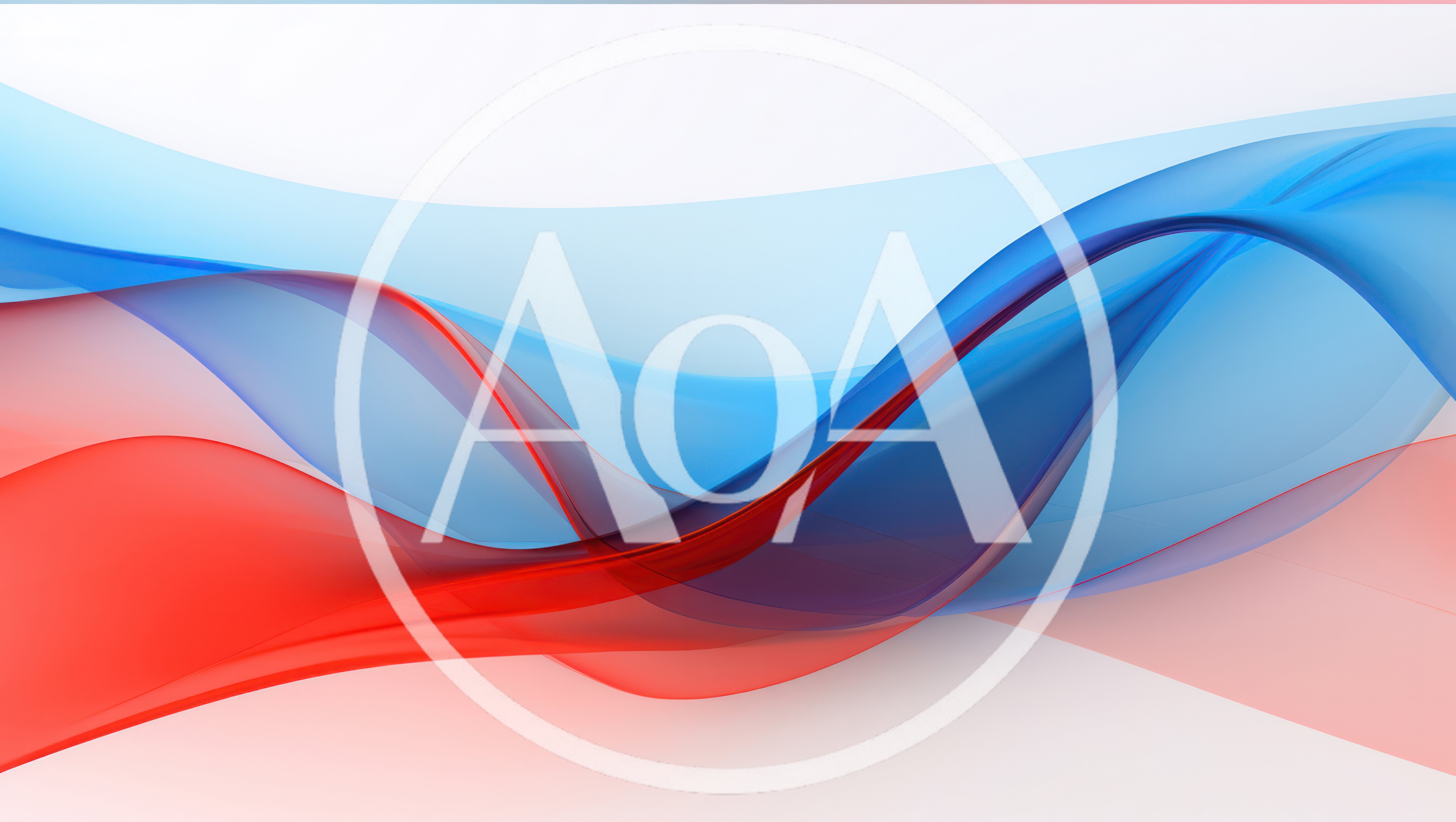 Abstract Red And Blue Flowing Wave Background