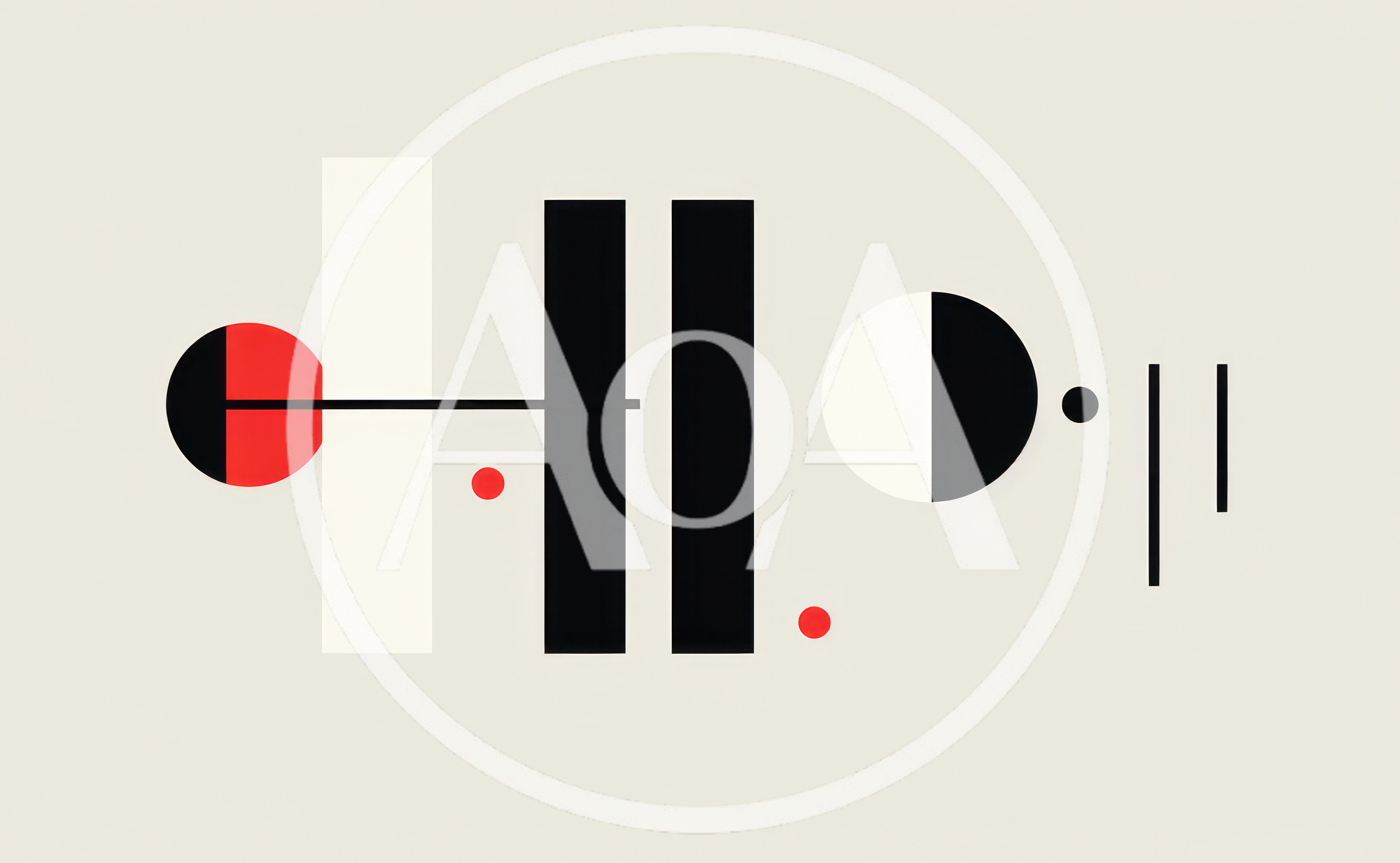 Minimalist Abstract Geometric Composition With Shapes And Lines