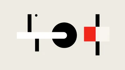 Minimalist Abstract Geometric Composition With Shapes