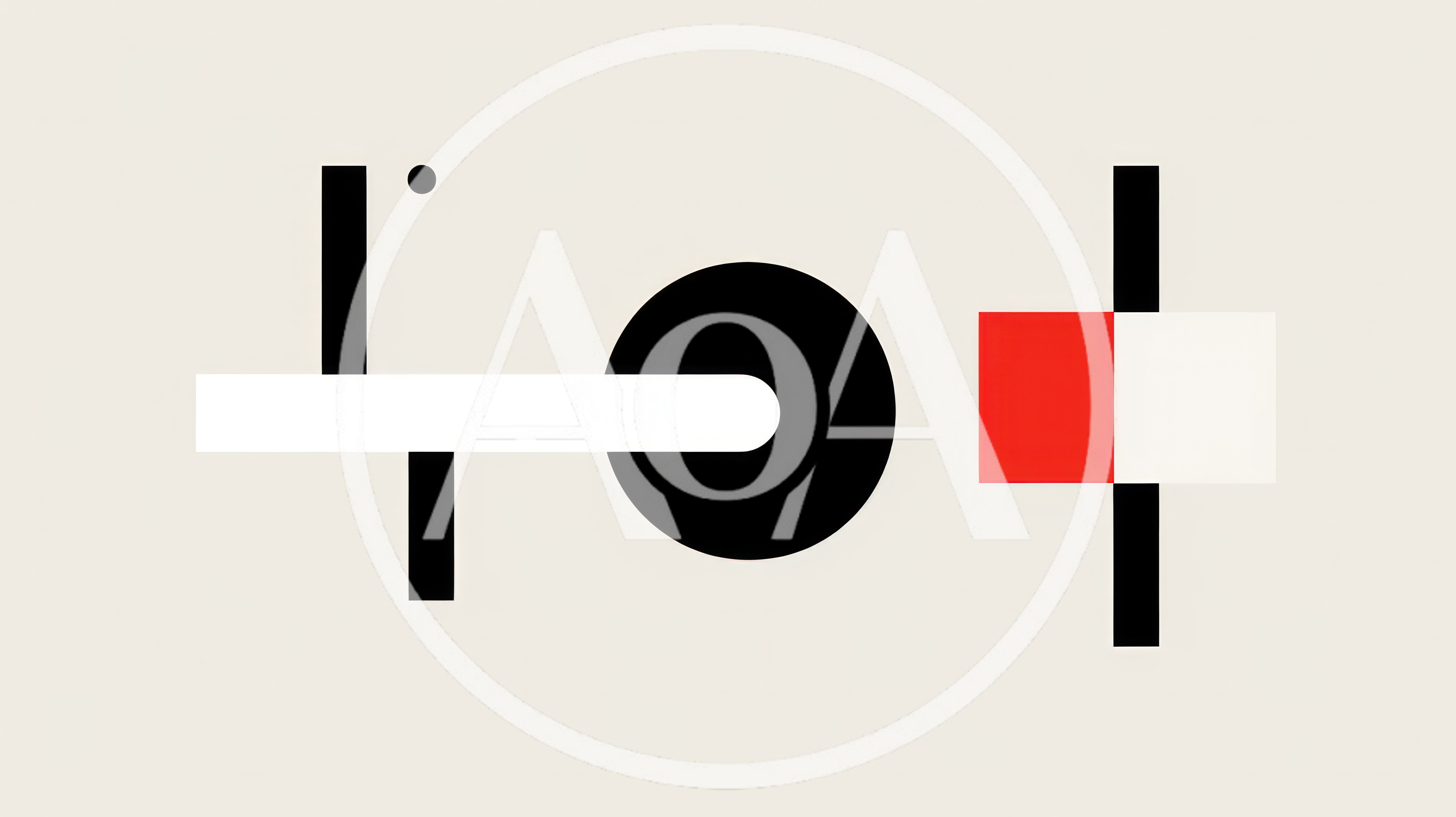 Minimalist Abstract Geometric Composition With Shapes