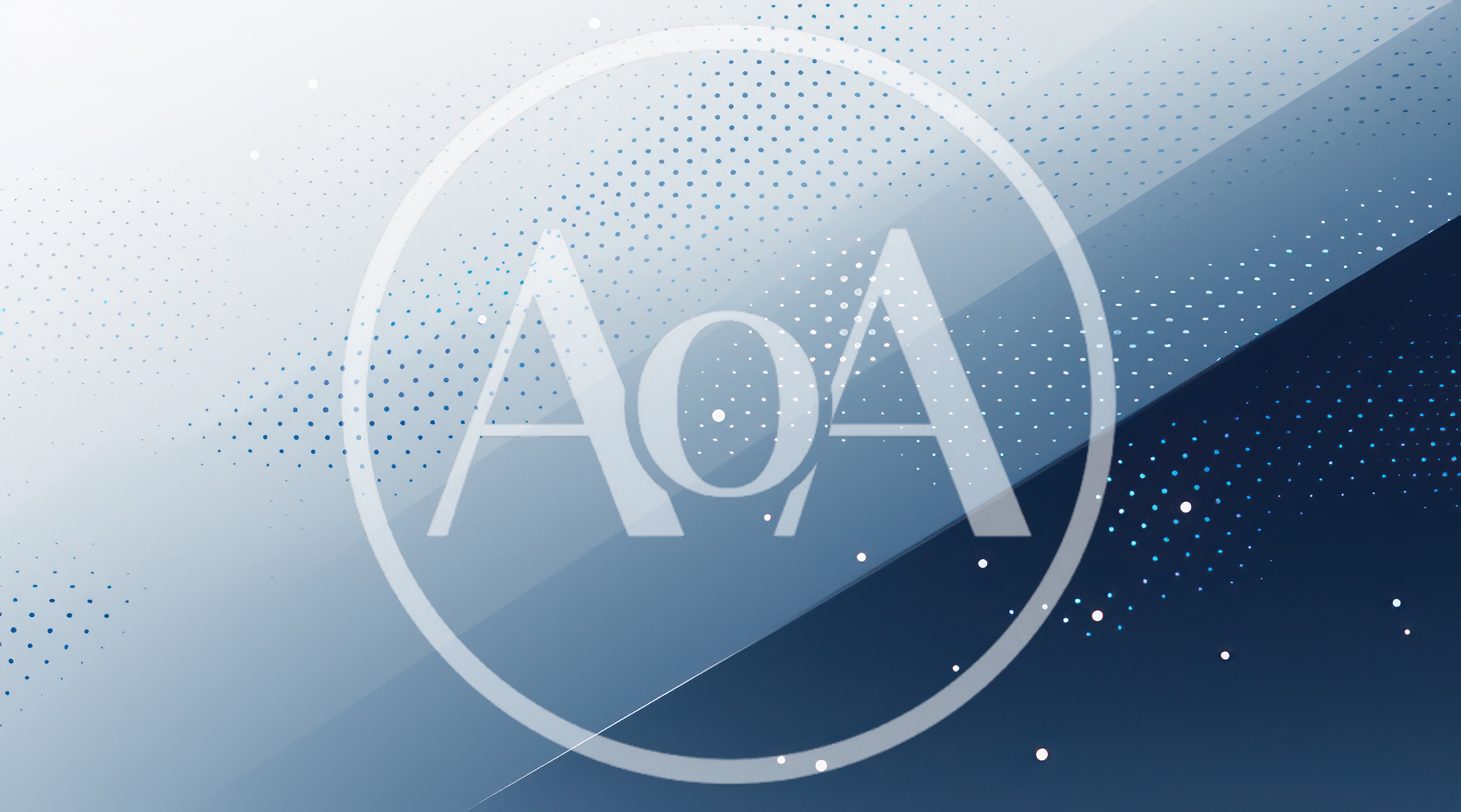 Abstract Blue Gradient Background With Halftone Dot Pattern