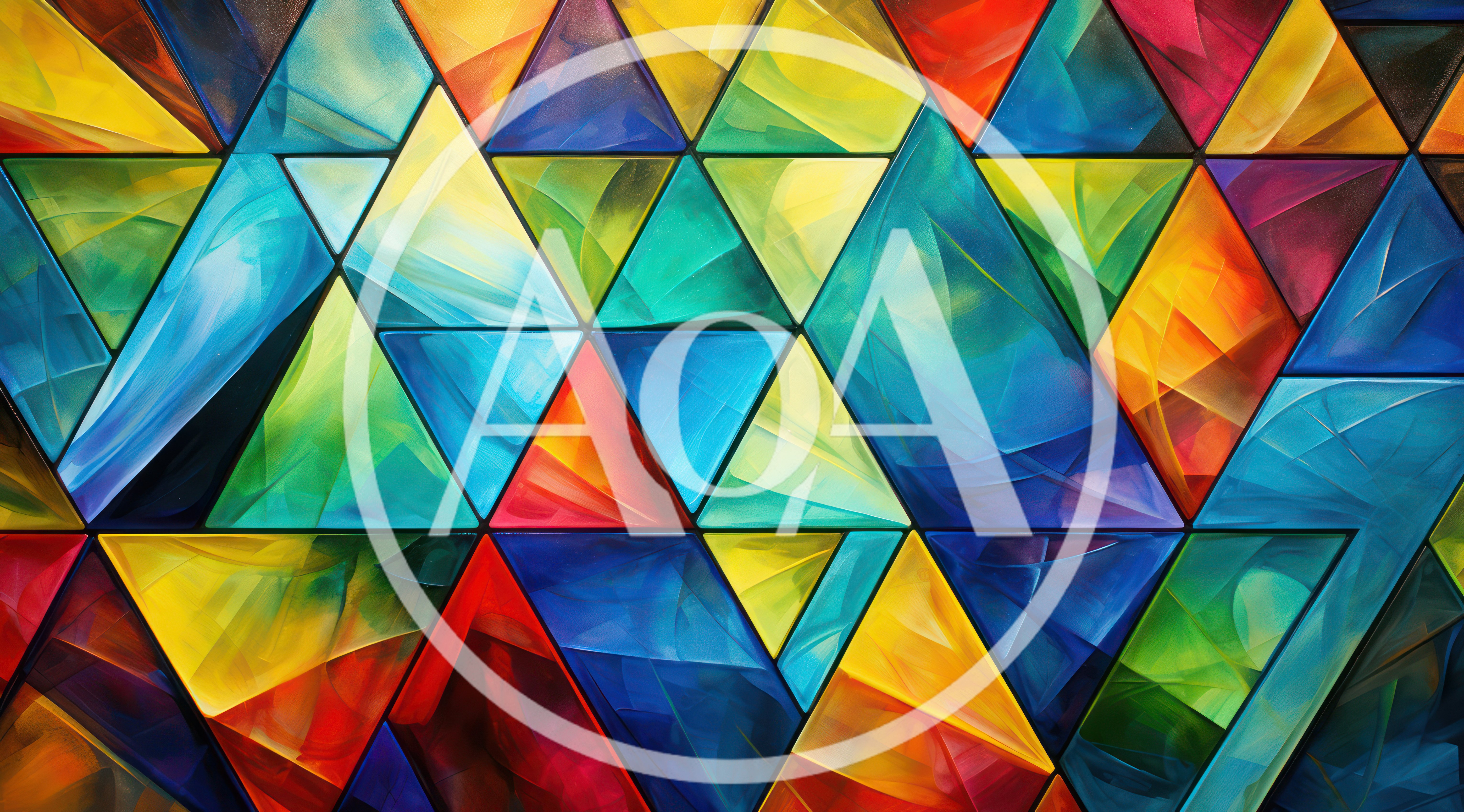 Abstract Geometric Stained Glass Pattern Background