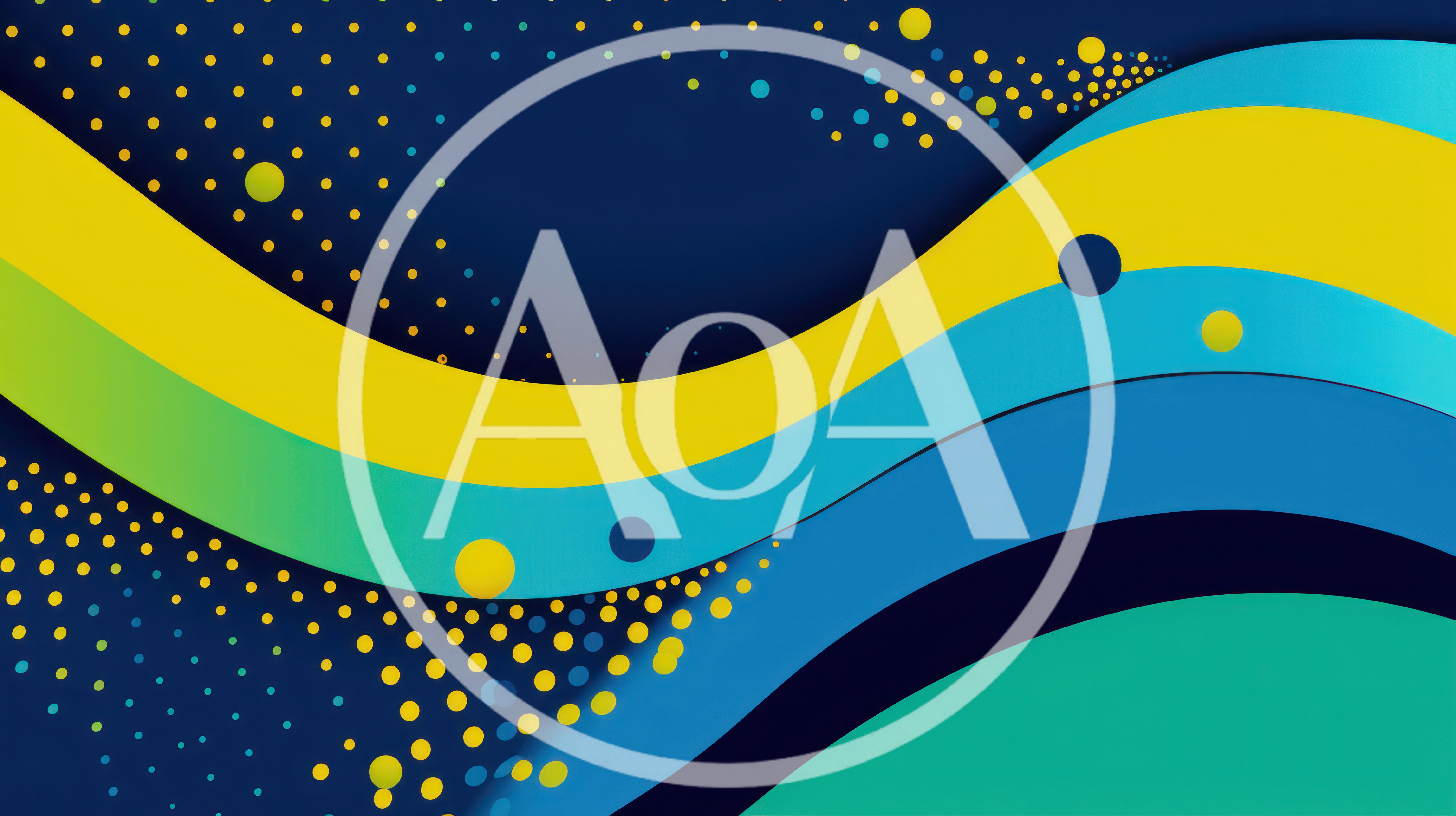 Abstract Background With Wavy Layers And Polka Dots