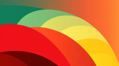 Abstract Background With Overlapping Colorful Curved Shapes
