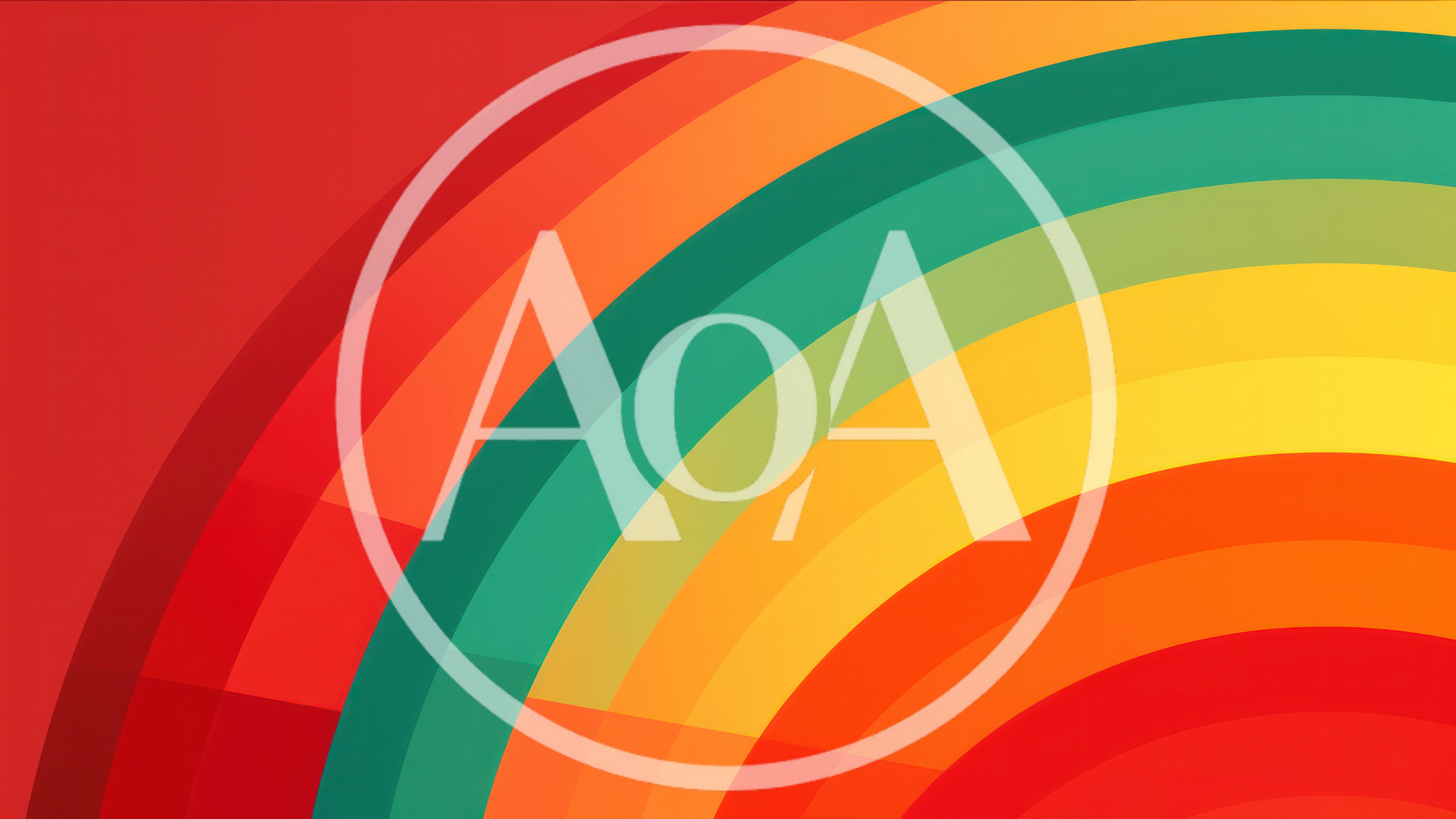 Abstract Rainbow Arcs Background With Vibrant Color Layers