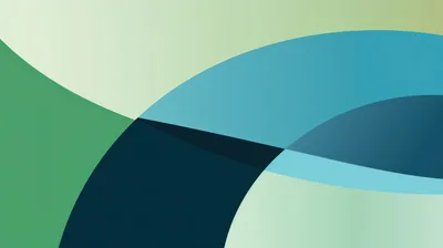 Abstract Geometric Background With Overlapping Curved Shapes