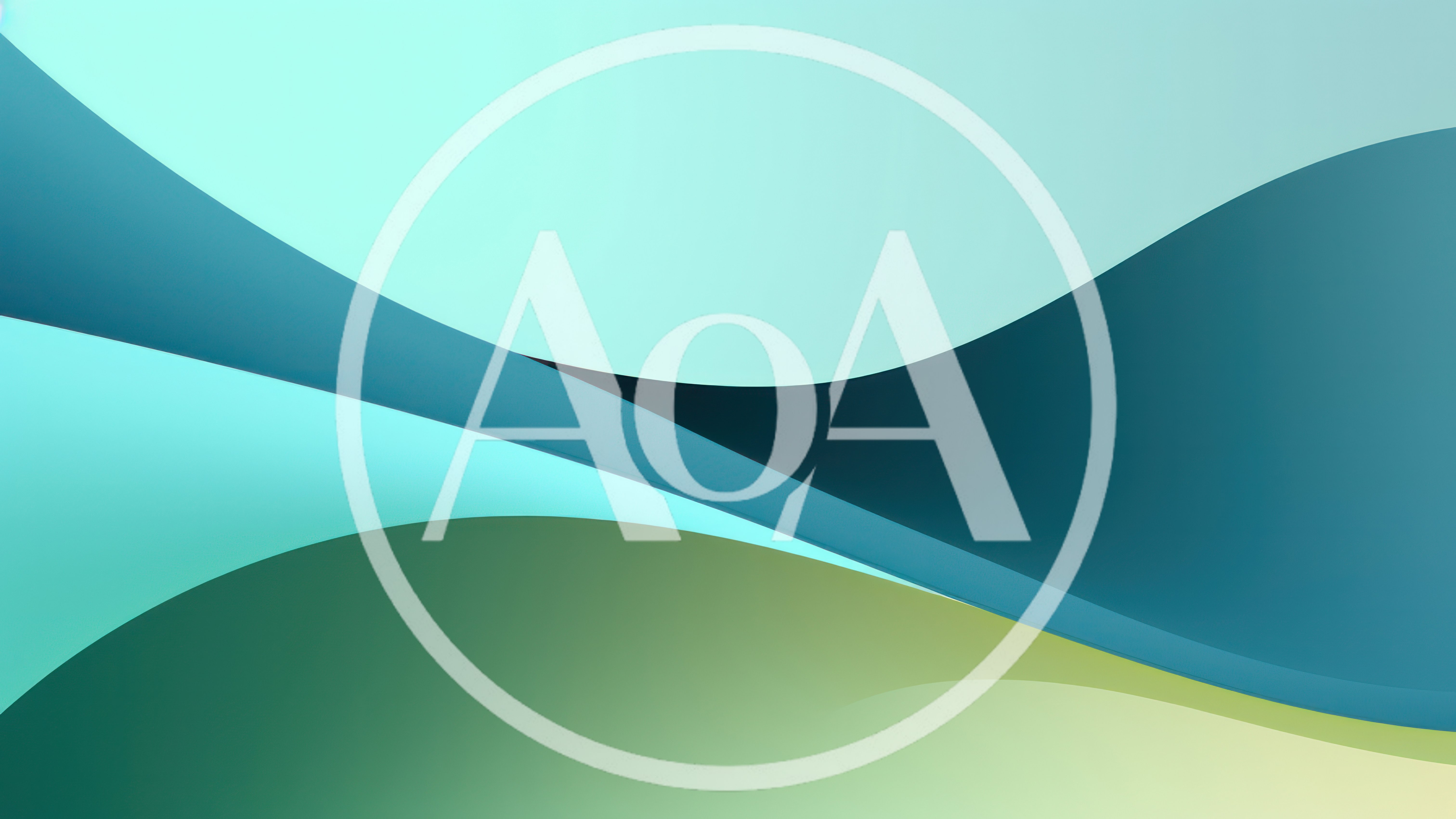 Abstract Background With Smooth Flowing Teal And Green Curves