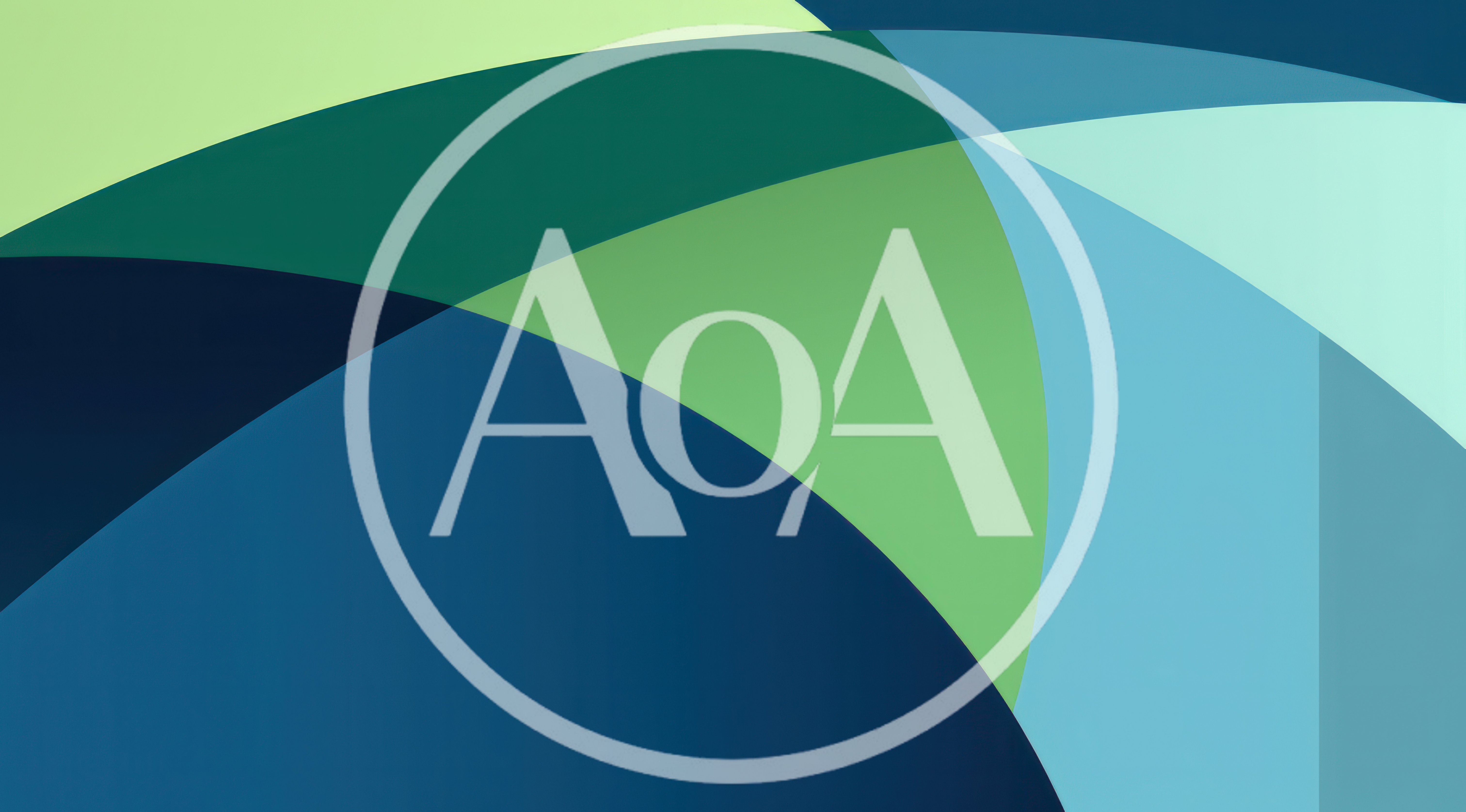 Abstract Geometric Background With Overlapping Curved Color Shapes