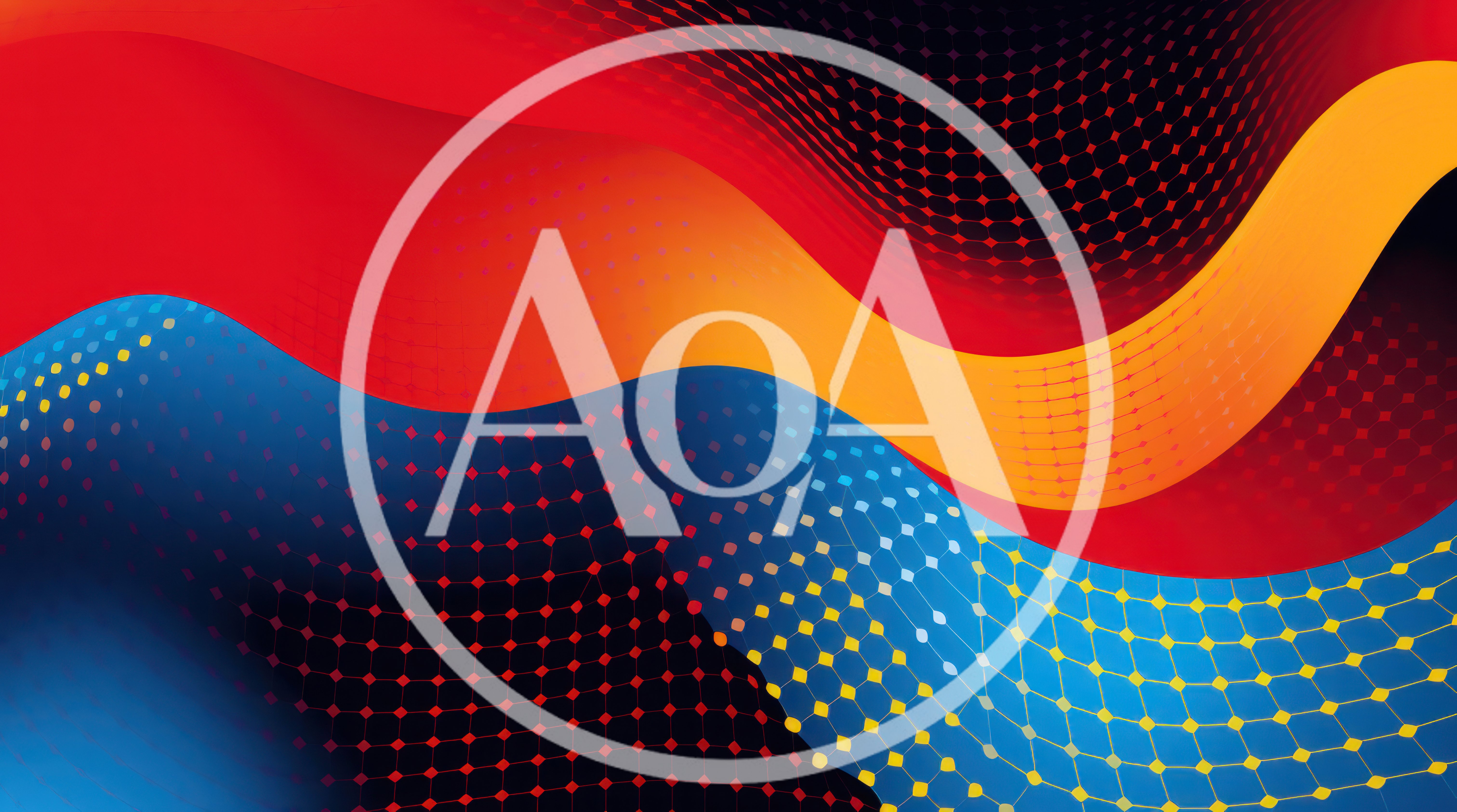 Abstract Wavy Background With Geometric Dot Pattern