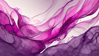 Abstract Fluid Motion With Vibrant Purple And Pink Ink