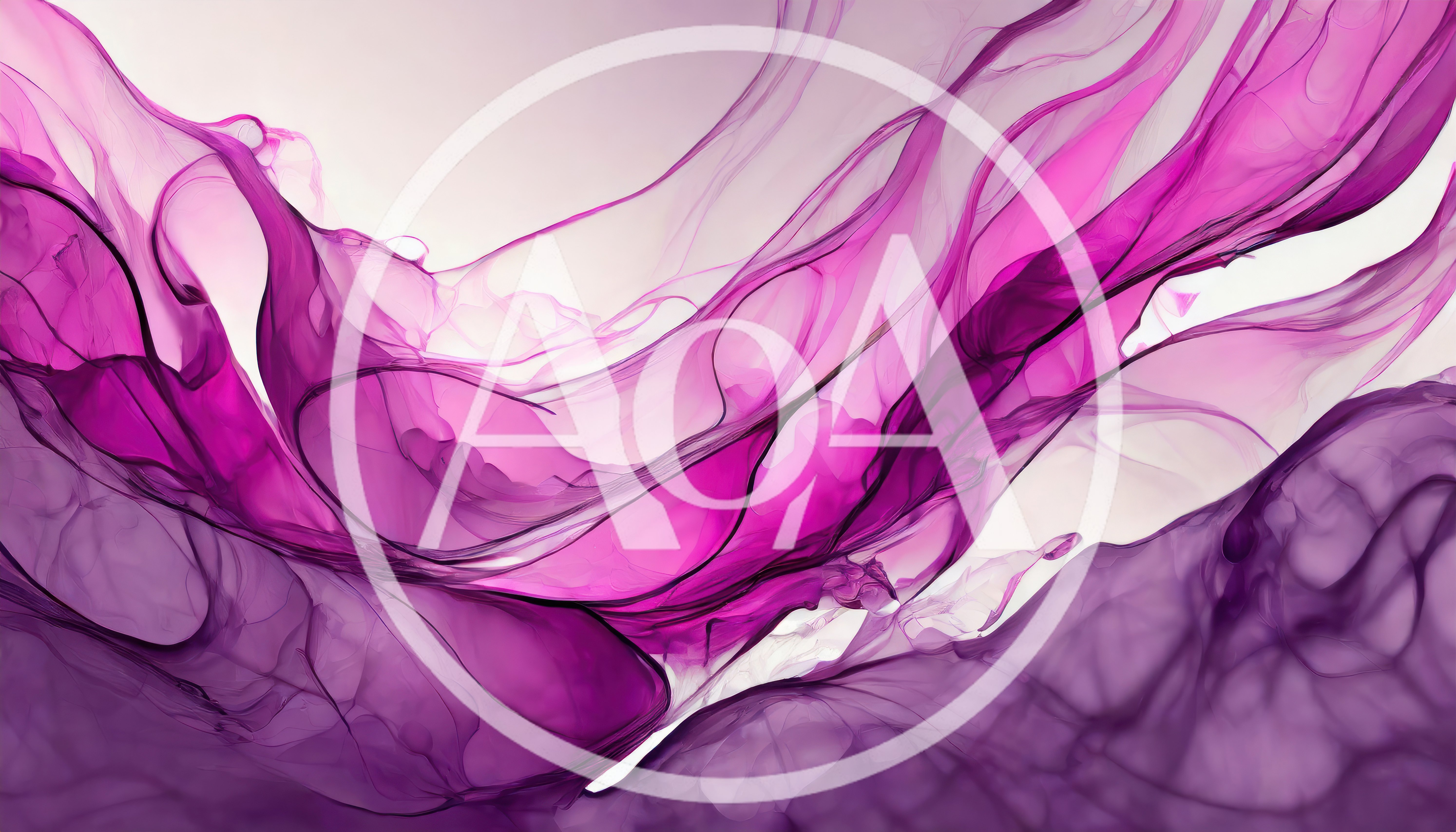 Abstract Fluid Motion With Vibrant Purple And Pink Ink