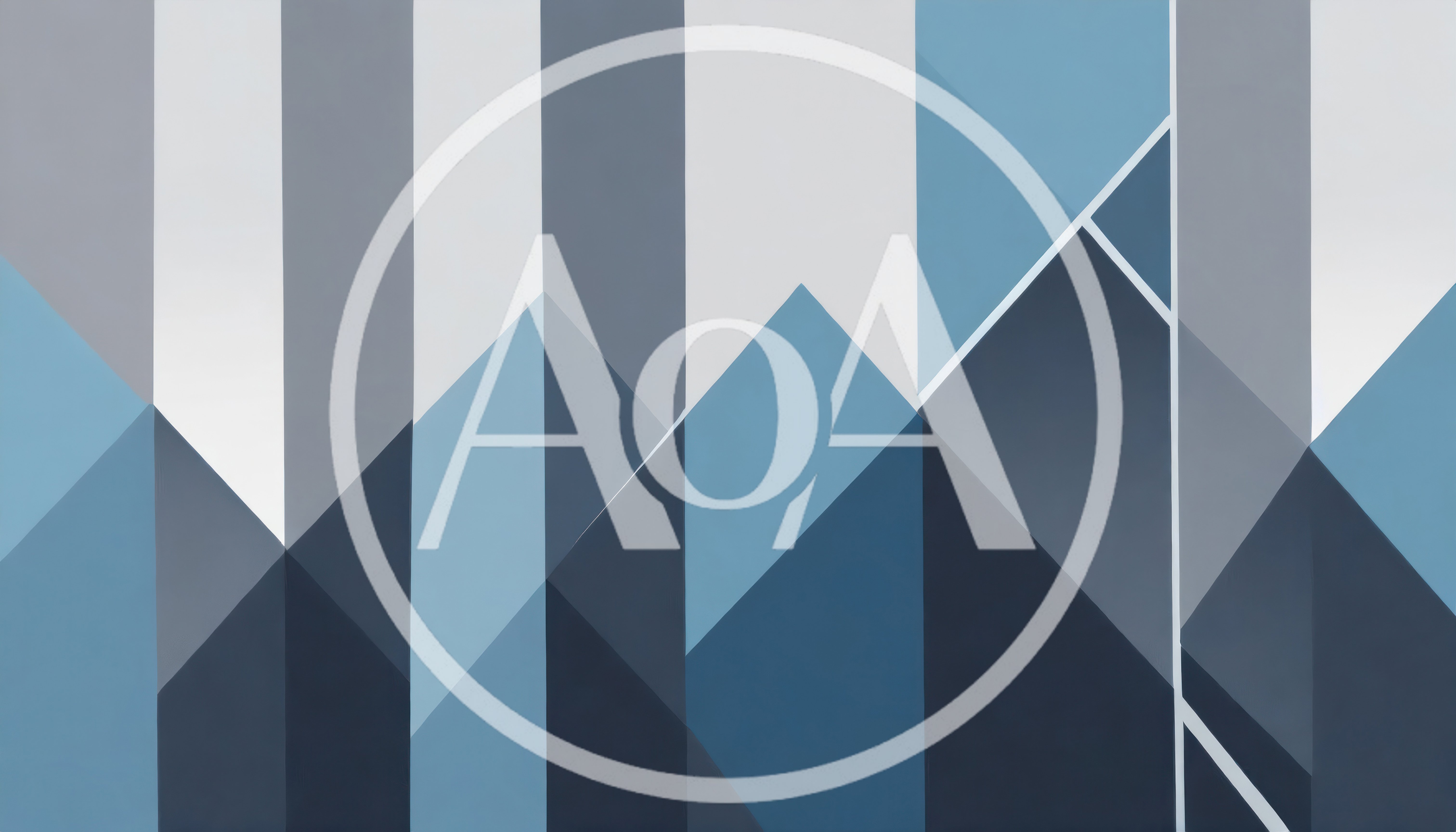 Abstract Geometric Mountain Landscape Digital Art