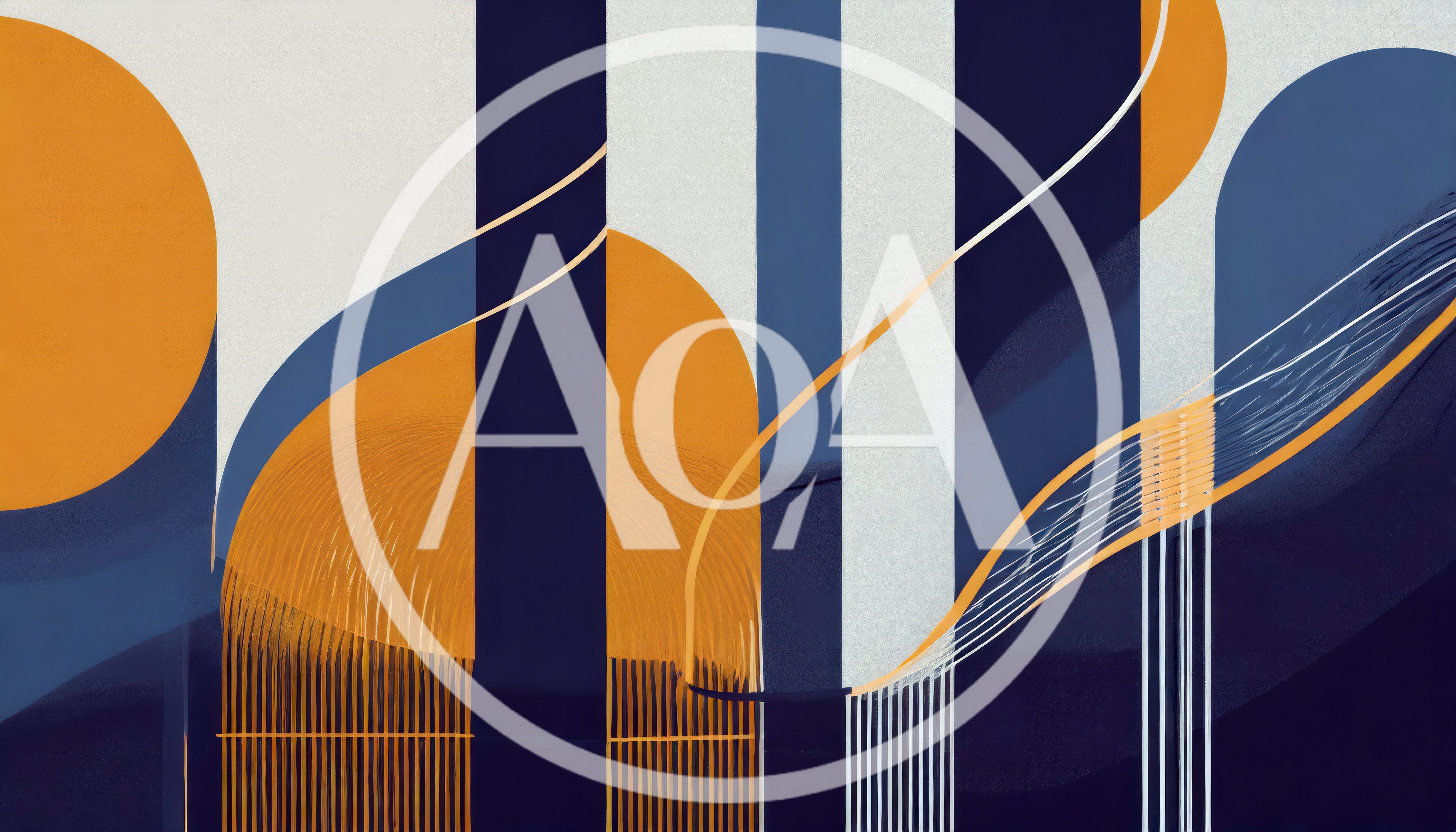 Abstract Geometric Background With Flowing Lines And Shapes