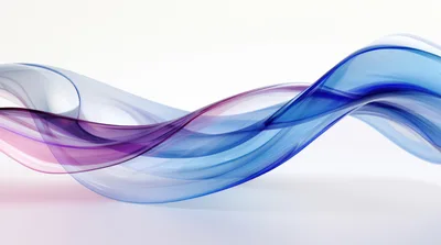 Abstract Blue And Purple Flowing Silk Waves