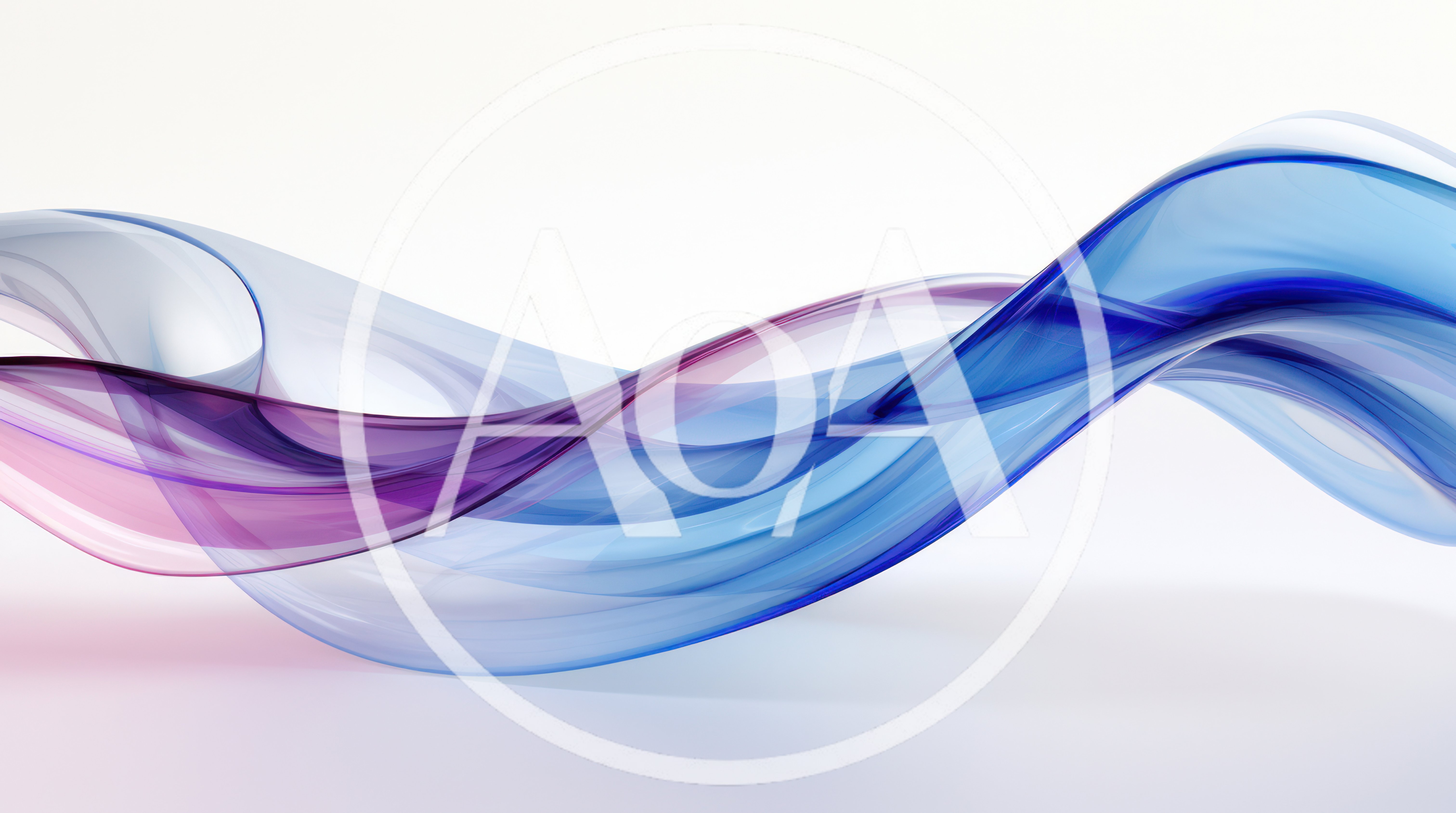 Abstract Blue And Purple Flowing Silk Waves