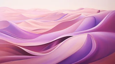 Abstract Pink And Purple Wavy Landscape Background