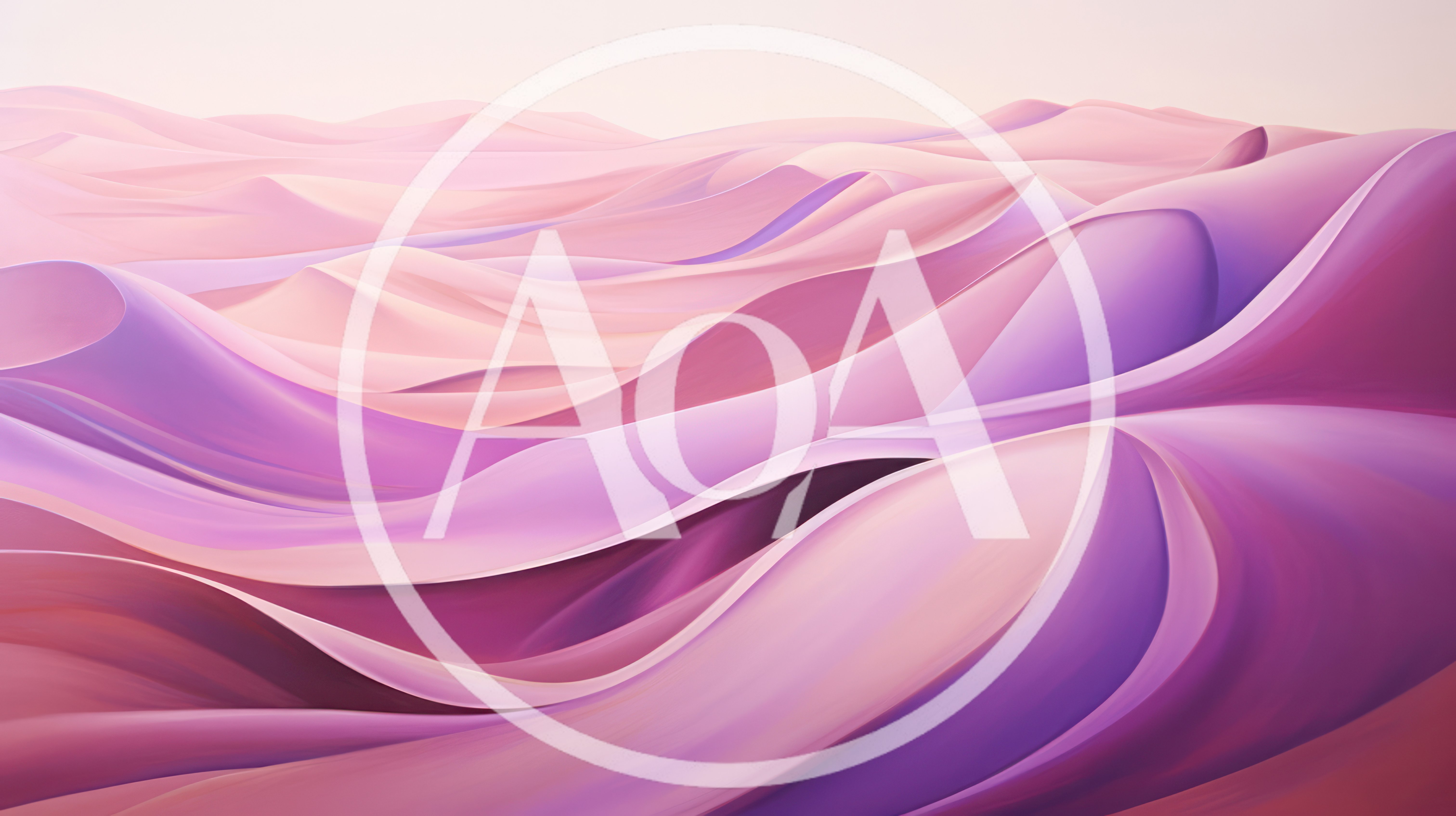 Abstract Pink And Purple Wavy Landscape Background