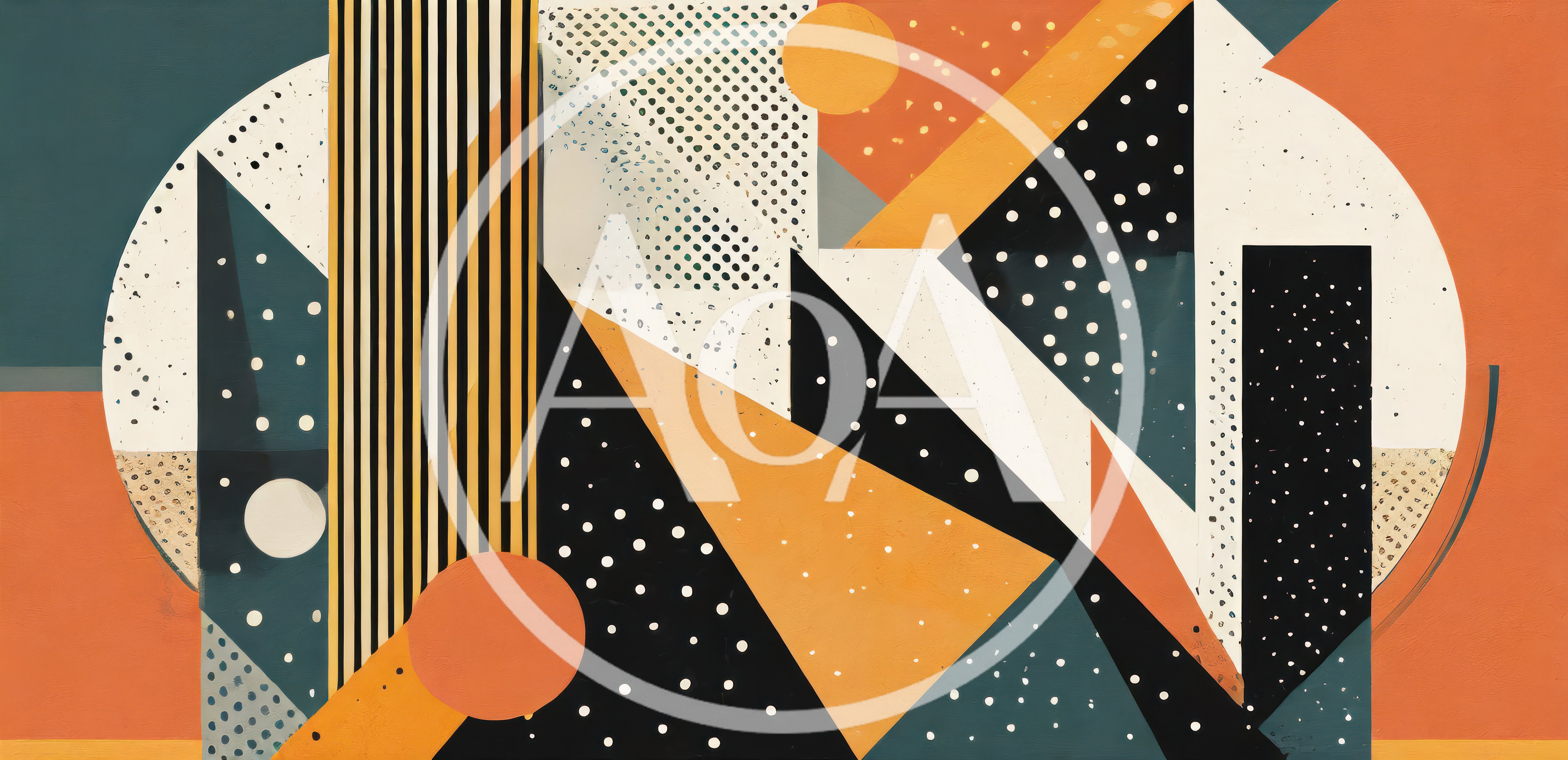Abstract Geometric Memphis Style Graphic Design Pattern