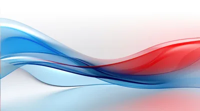 Abstract Blue And Red Flowing Wave Background
