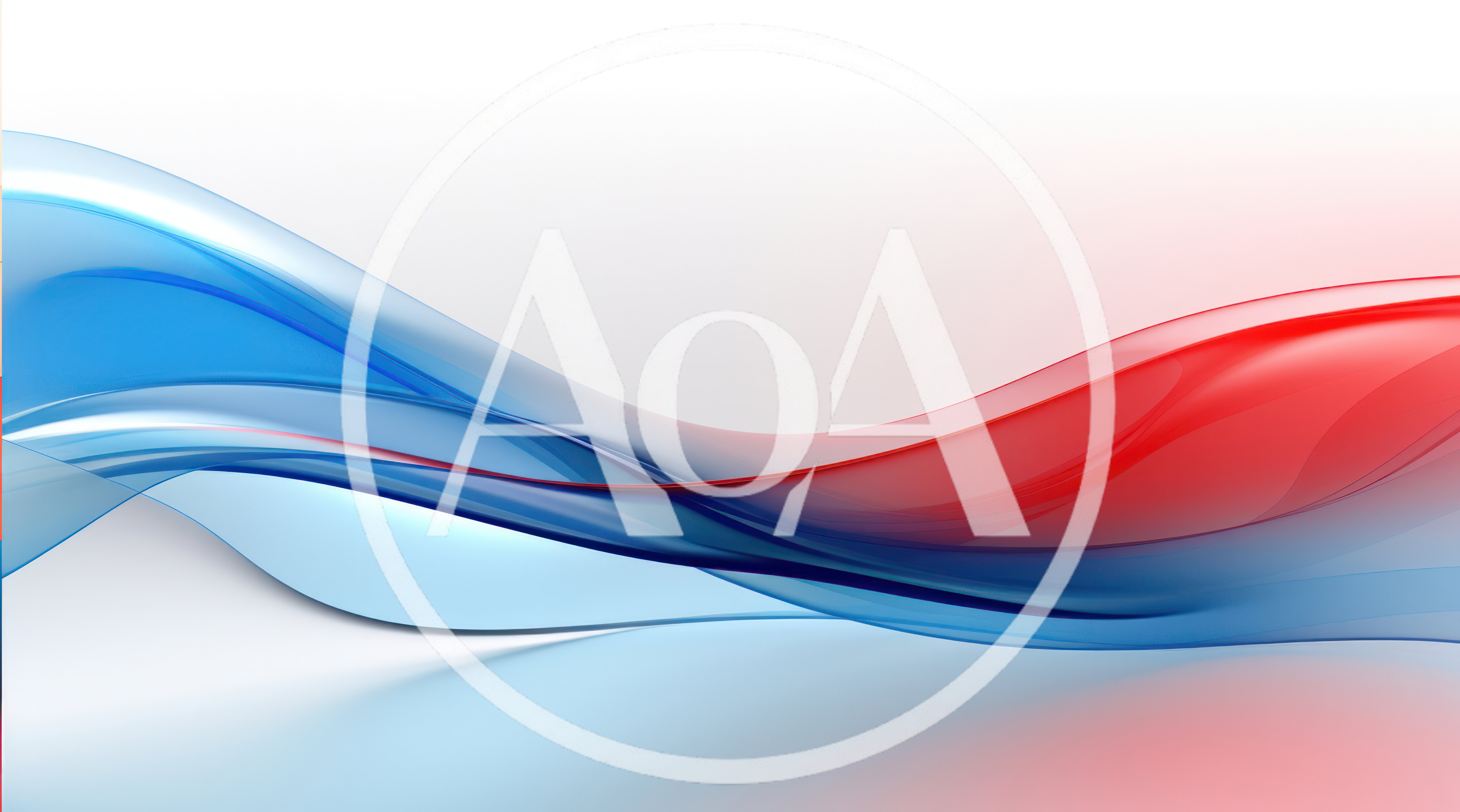 Abstract Blue And Red Flowing Wave Background