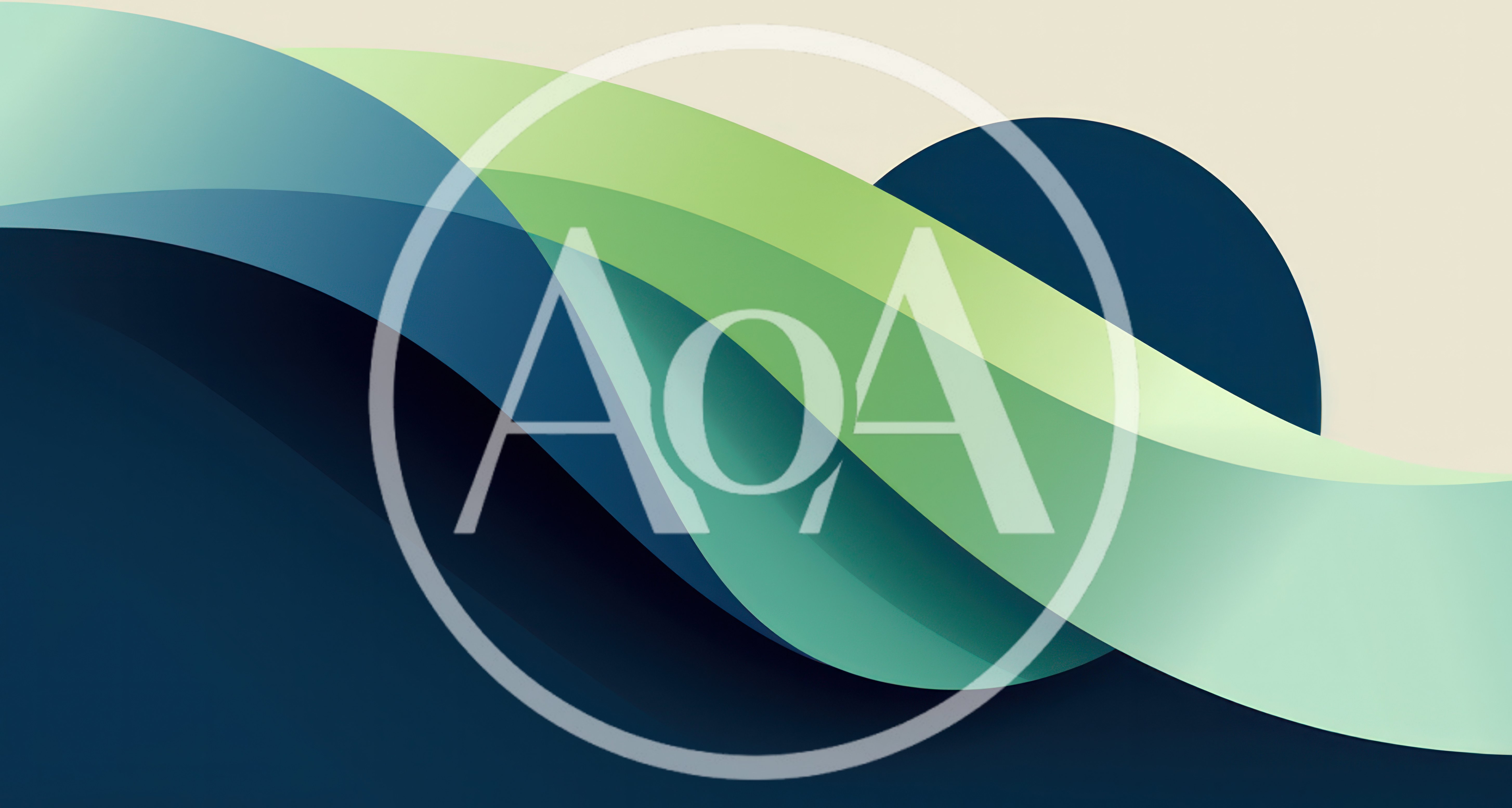 Abstract Wavy Layers With Blue And Green Gradient