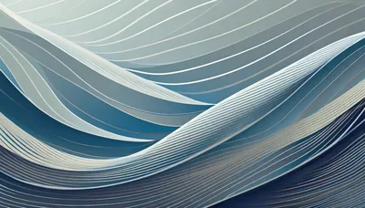 Abstract Blue Wavy Lines Background
