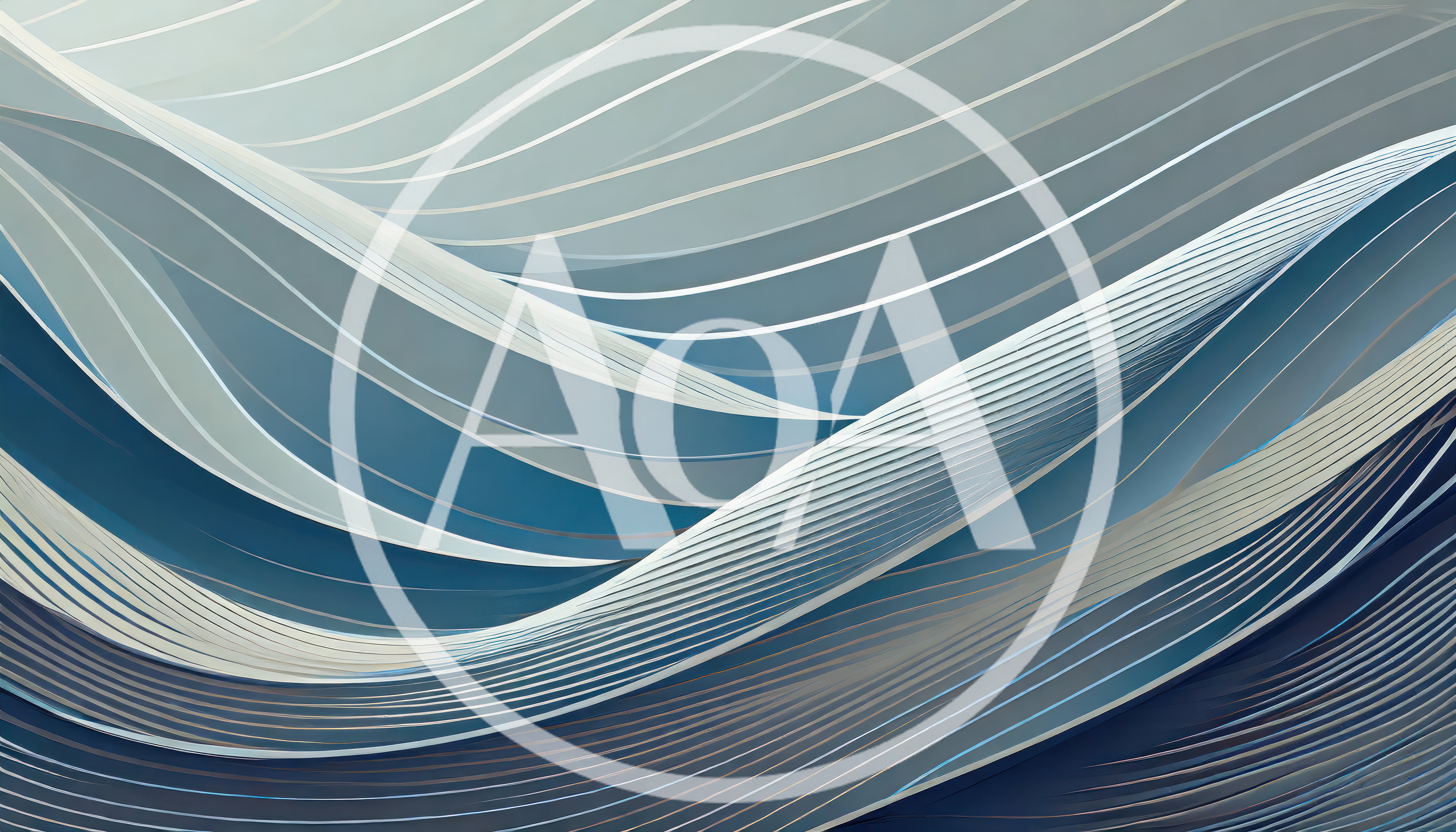 Abstract Blue Wavy Lines Background