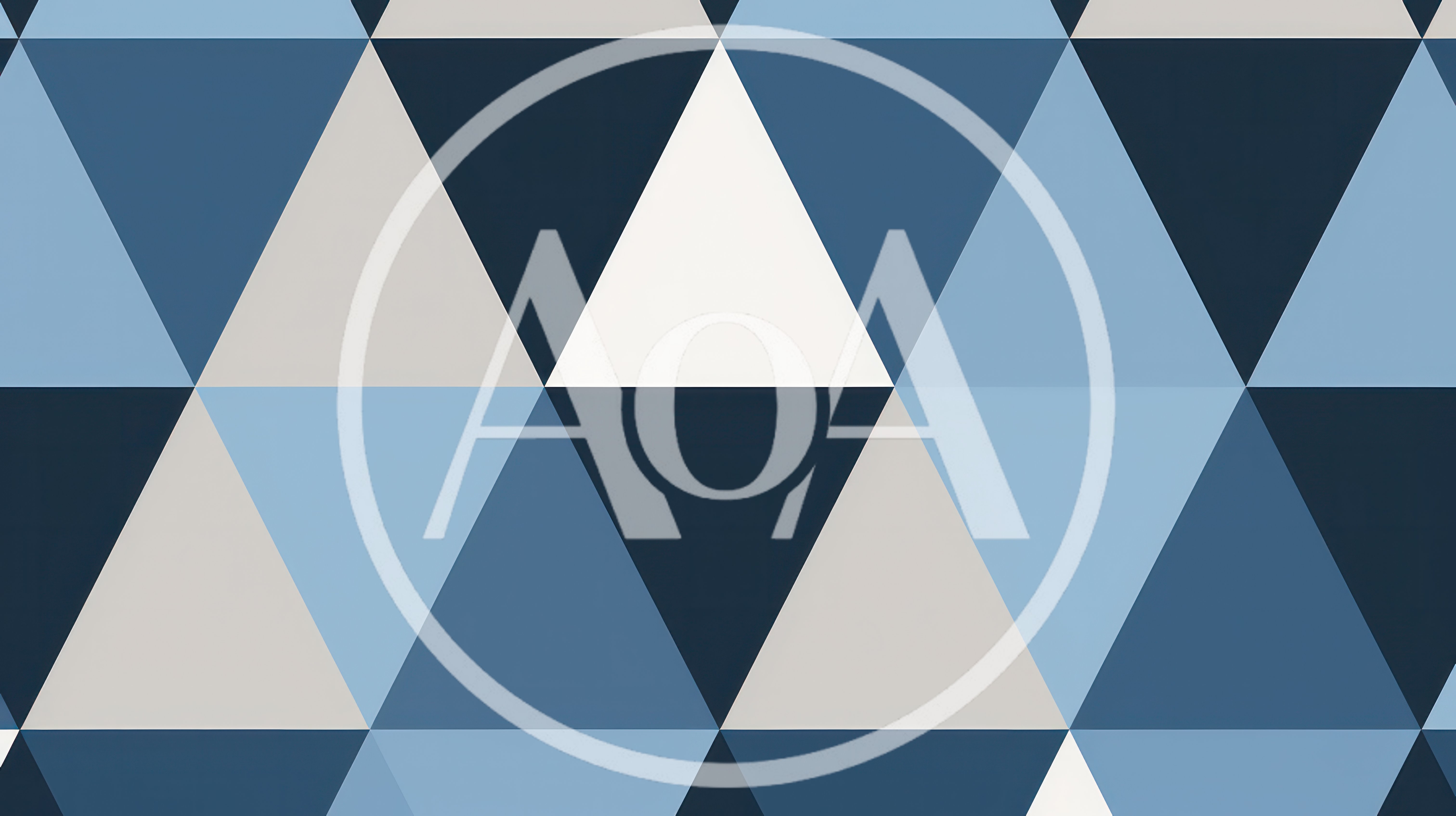 Geometric Pattern Of Blue And Grey Triangles