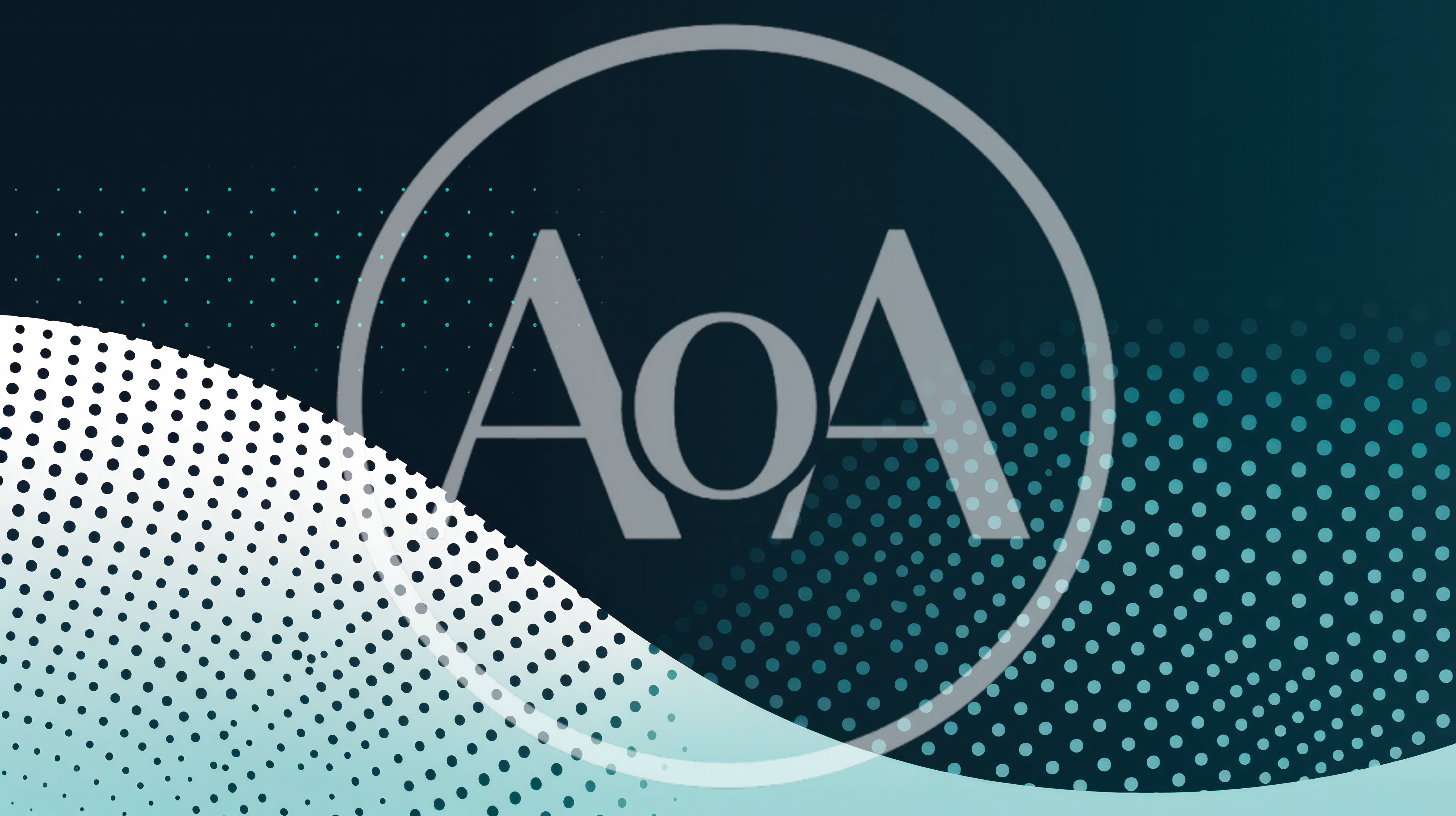 Abstract Background With Teal And White Halftone Pattern