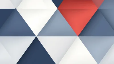 Abstract Geometric Background With Red And Blue Triangles