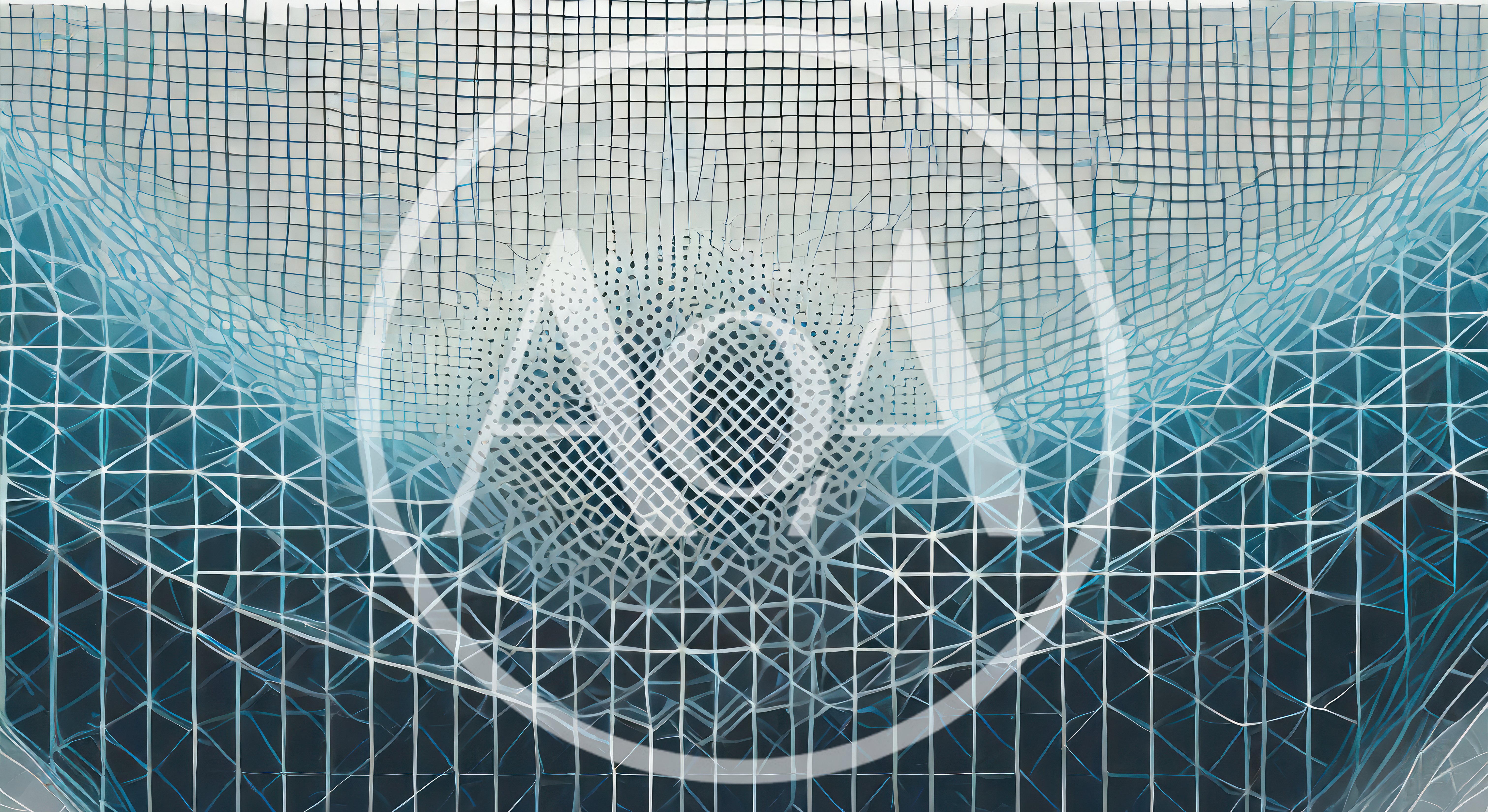 Abstract Digital Mesh Waveform Background