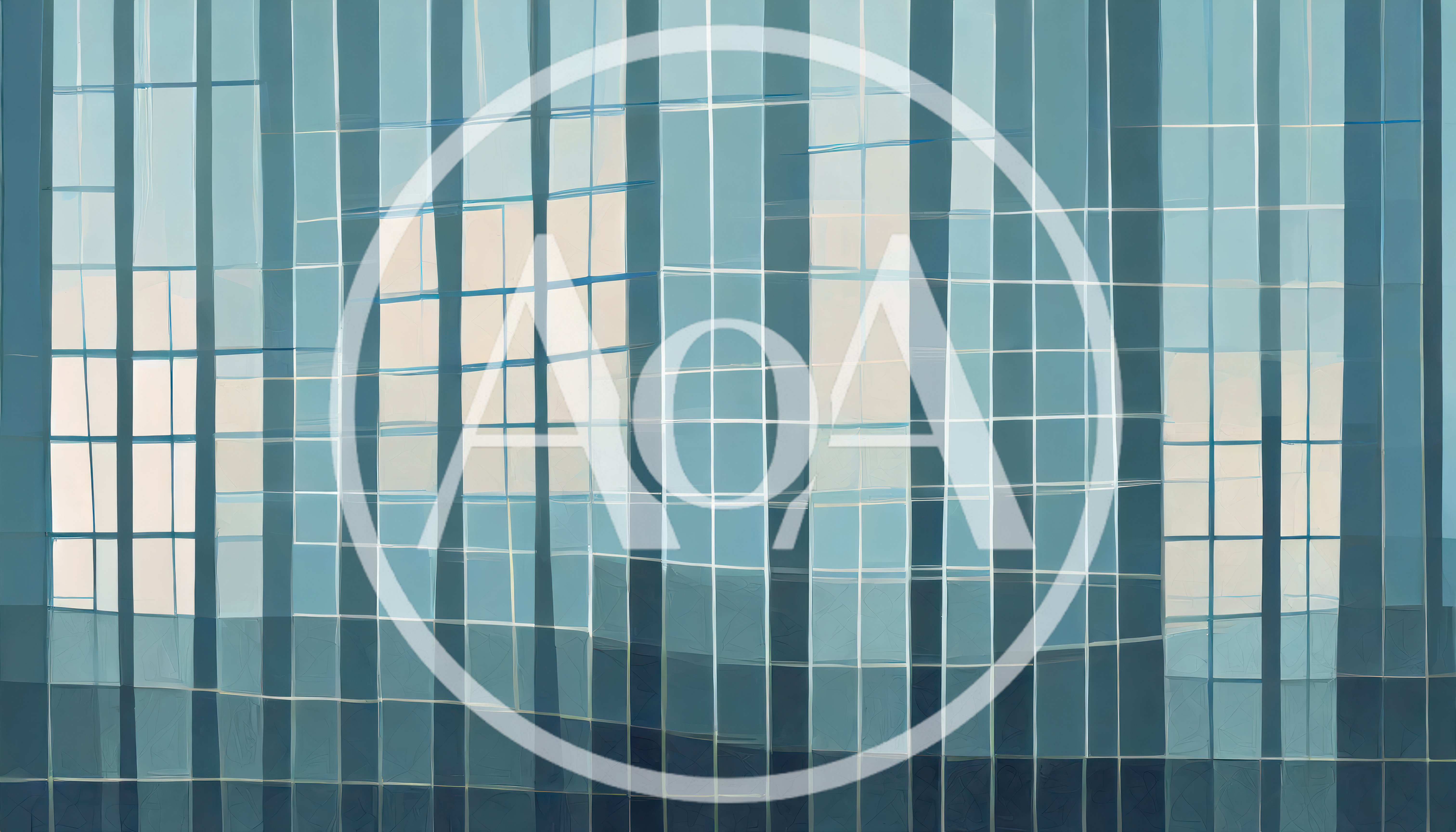 Abstract Geometric Grid Pattern With Soft Blue Tones