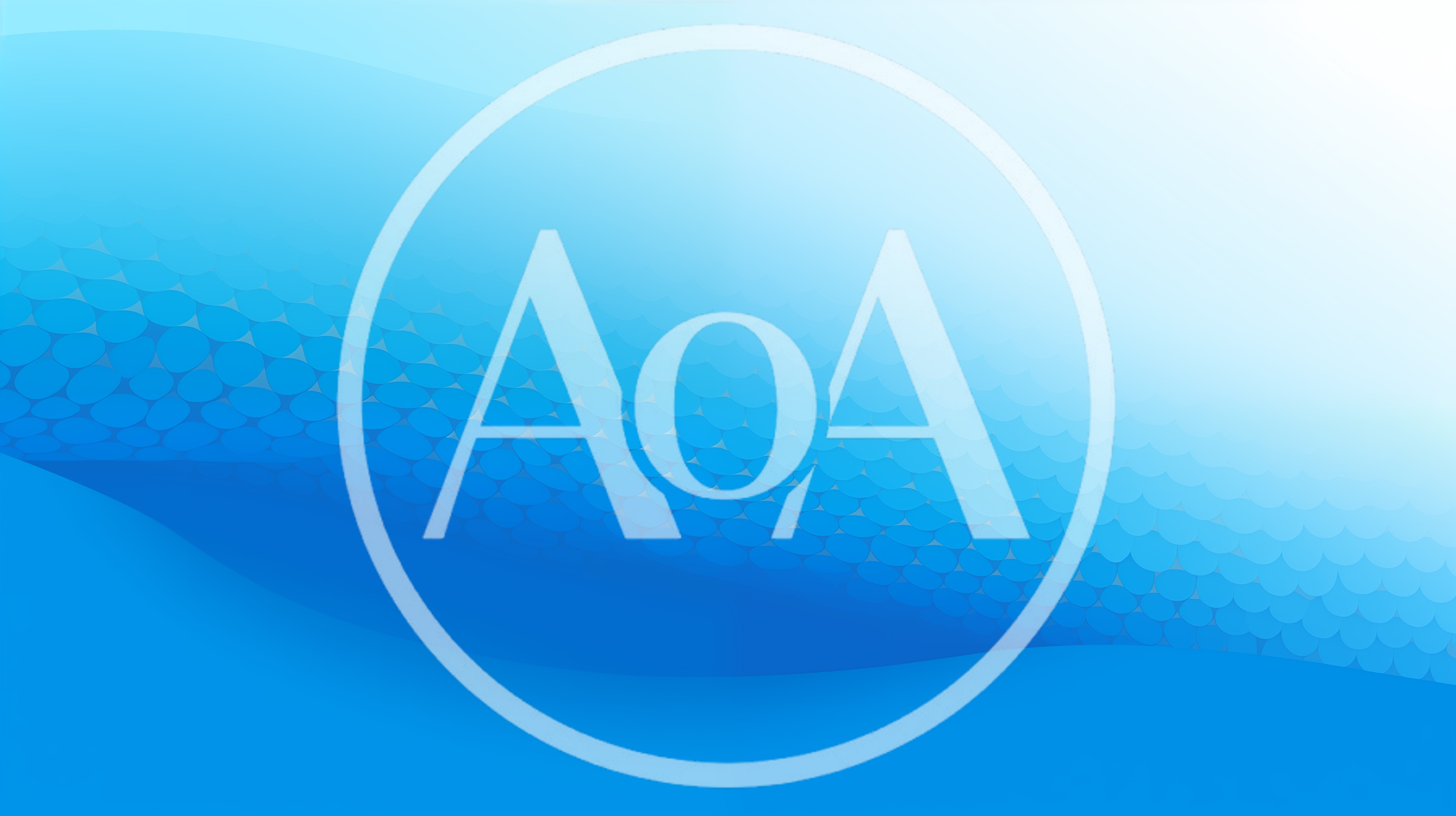 Abstract Blue Background With Gradient Waves And Dots