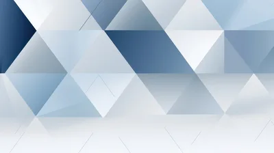 Abstract Geometric Background With Blue And White Triangles