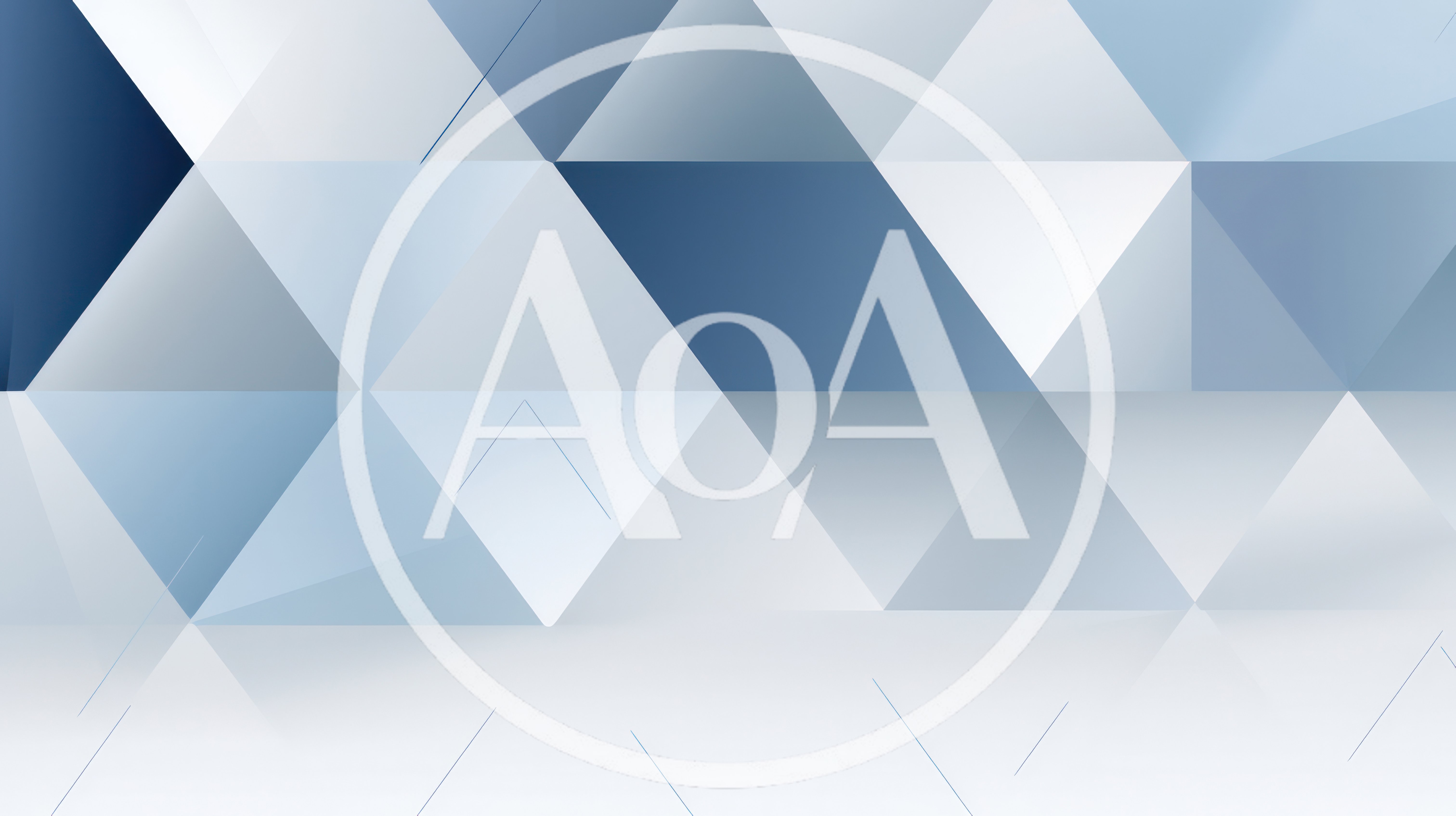 Abstract Geometric Background With Blue And White Triangles