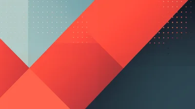 Abstract Geometric Background With Red And Blue Shapes