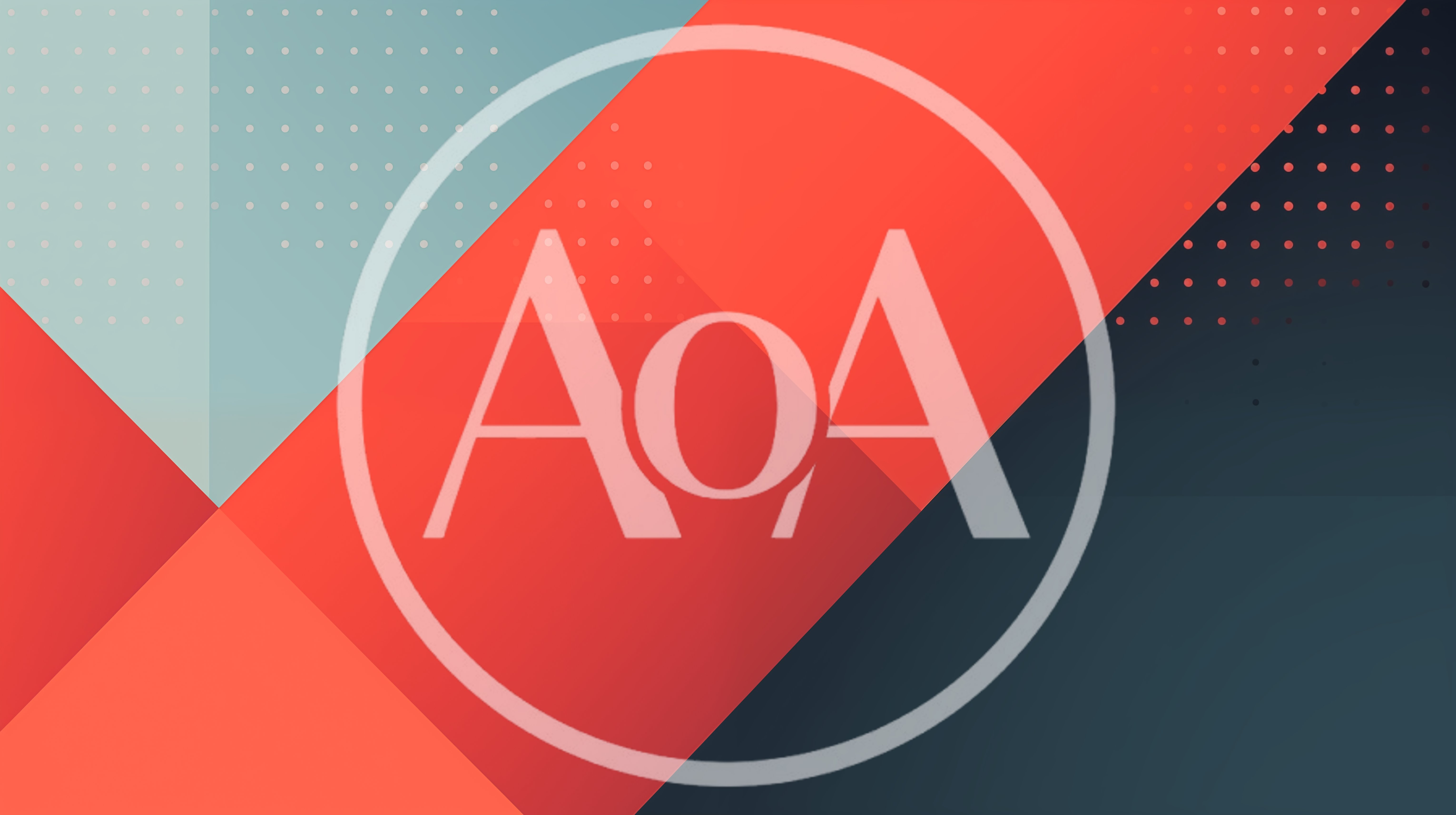 Abstract Geometric Background With Red And Blue Shapes