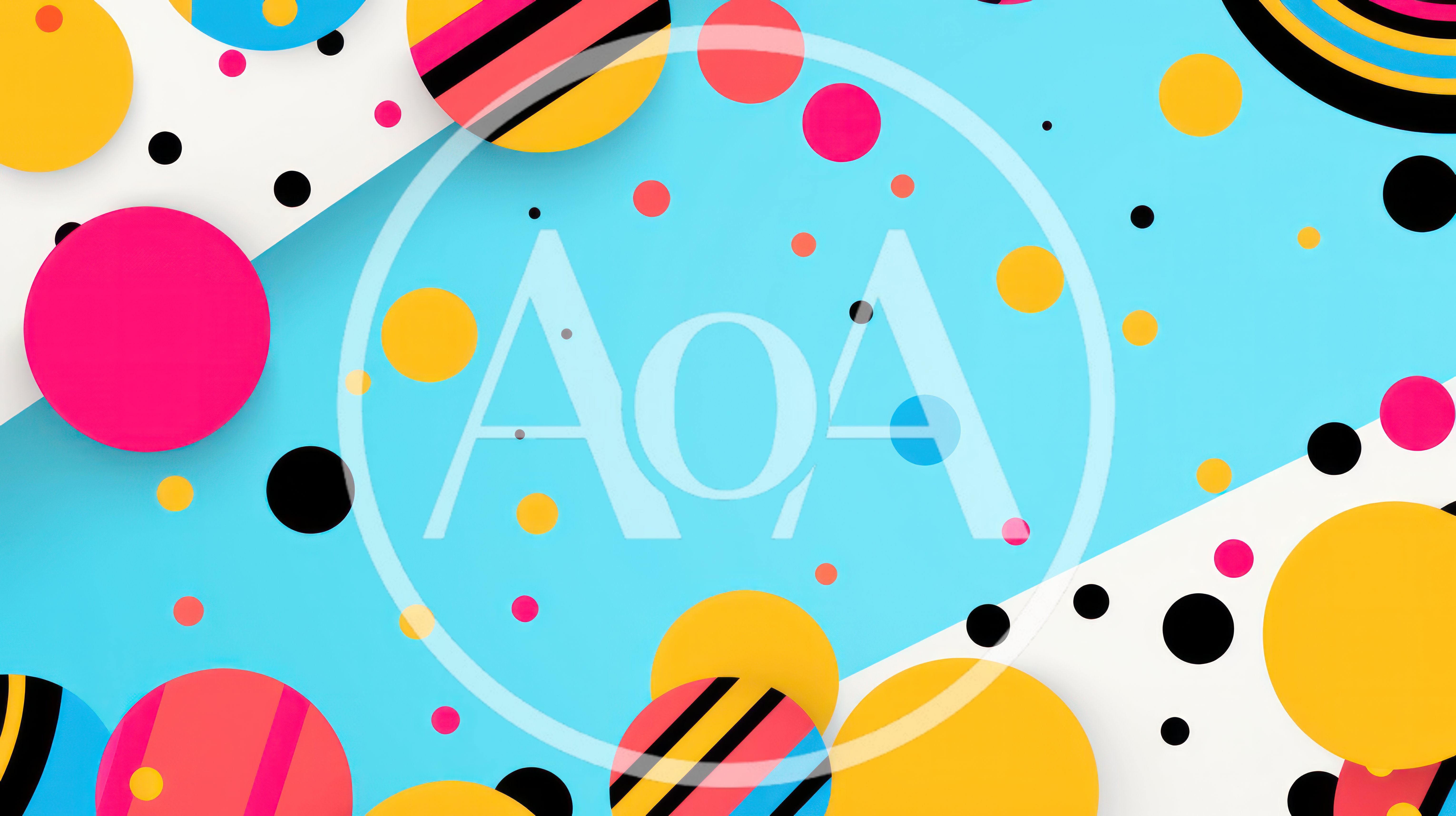 Abstract Memphis Style Background With Colorful Geometric Shapes