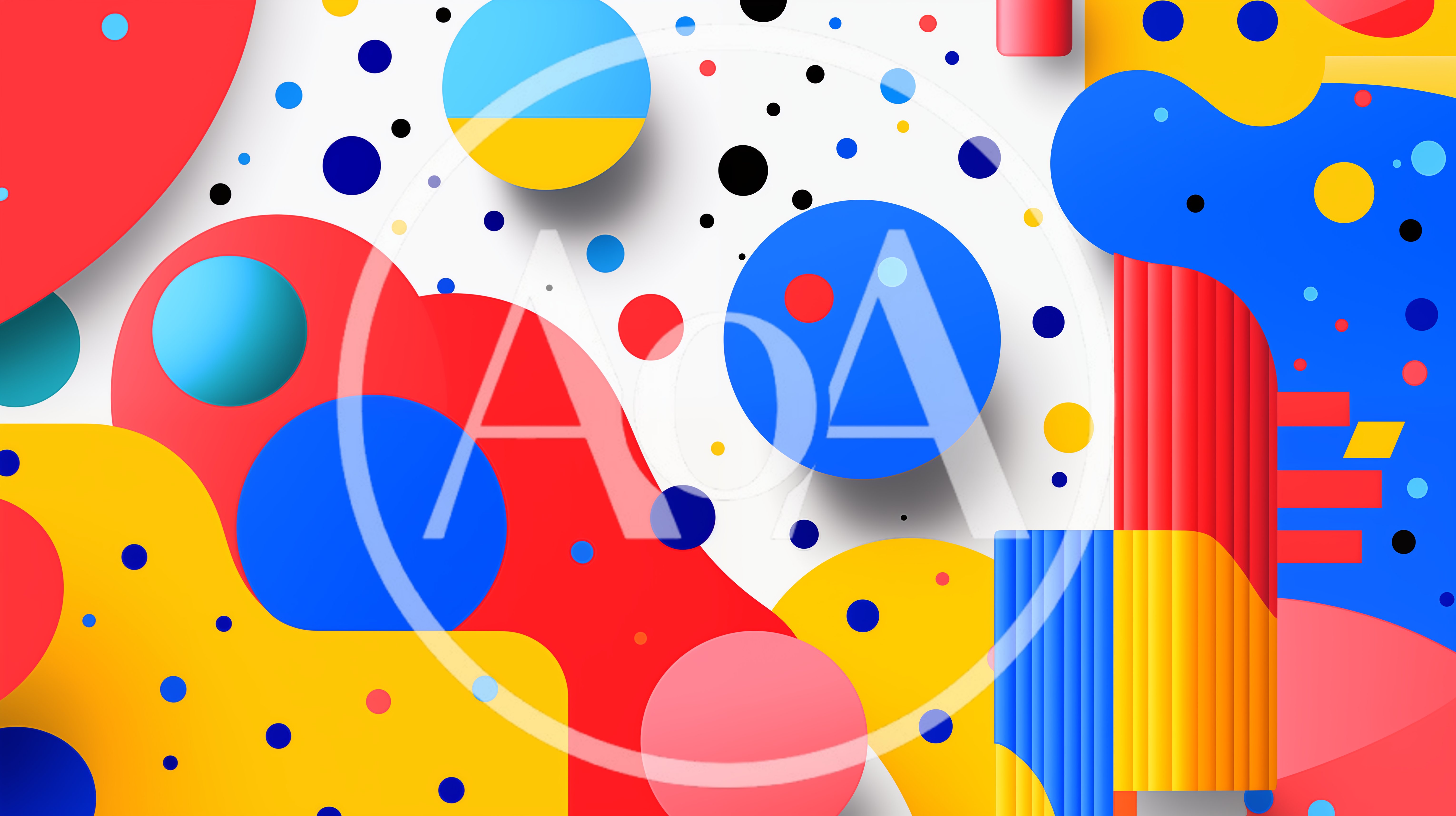 Abstract Geometric Memphis Style Background Design